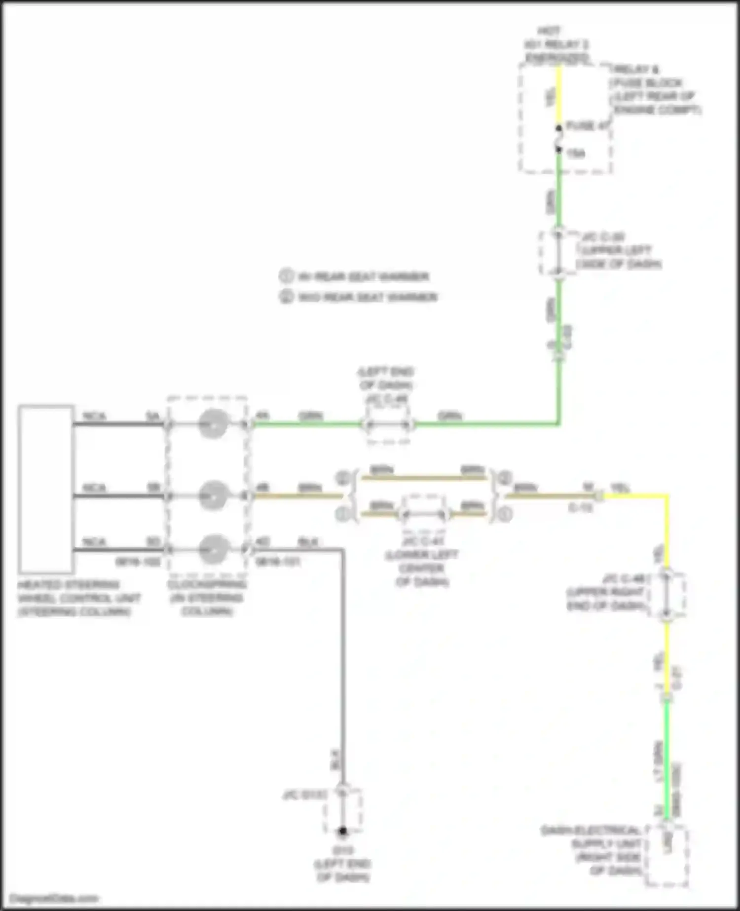 CX-50 Mazda I (2021-2024): Heated steering wheel circuit