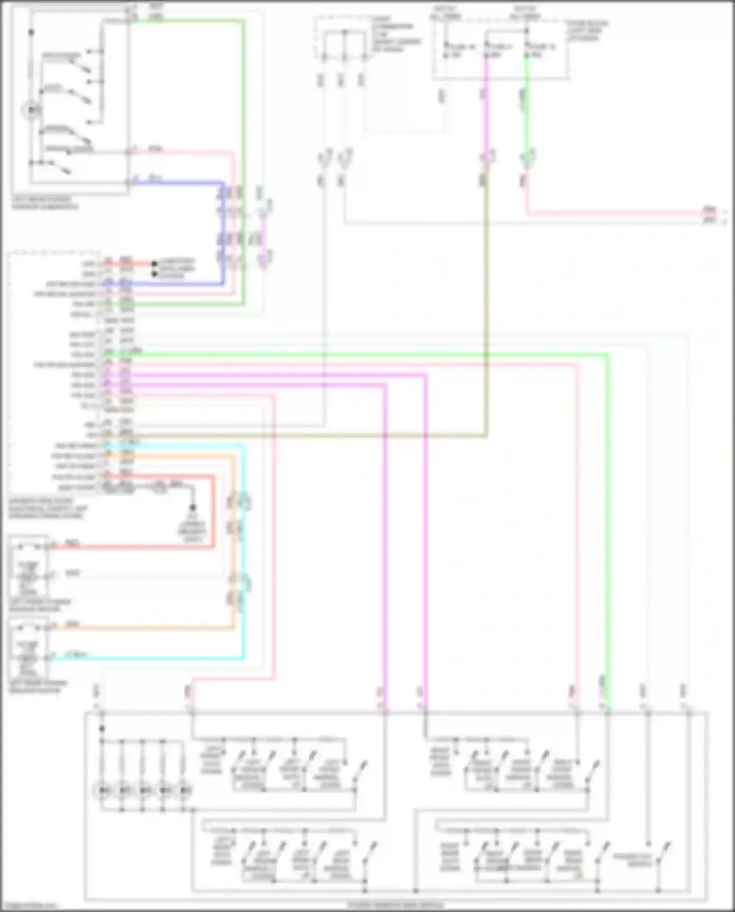 CX-50 Mazda I (2021-2024): Power windows circuit (1 of 2)
