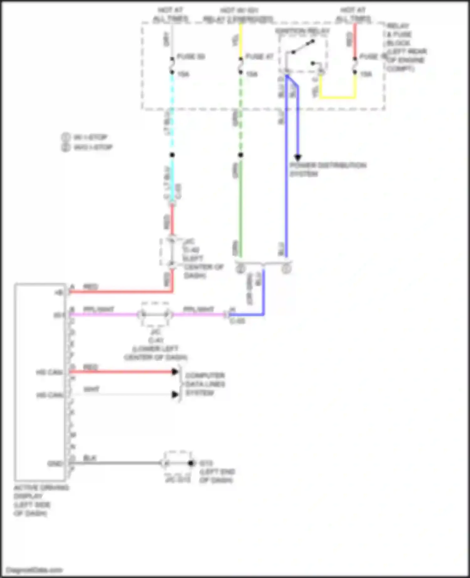 Wiring diagram blu for Mazda CX-50 I (2021-2024) (17 of 102)