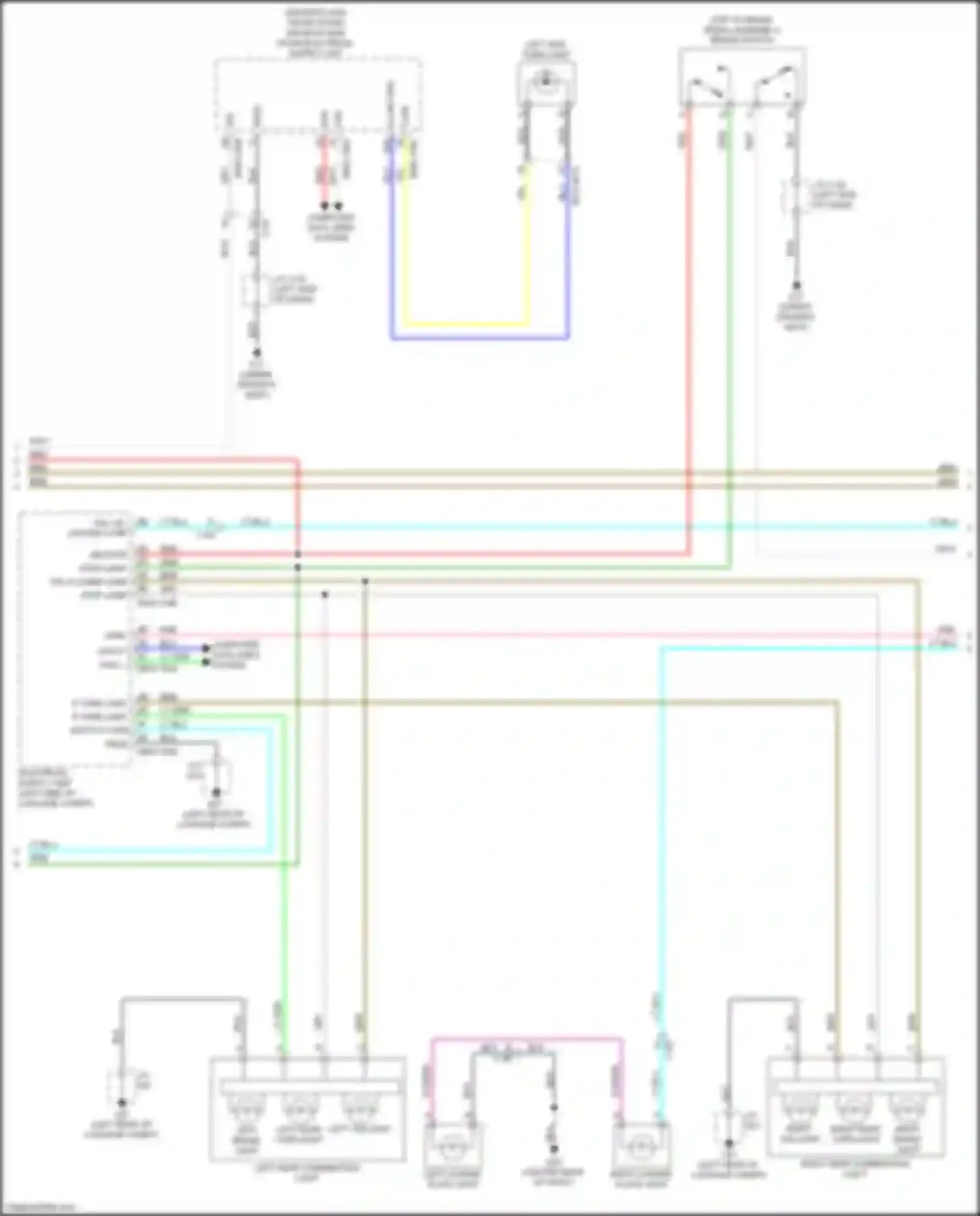Wiring diagram tail r combi lamp for Mazda CX-50 I (2021-2024)