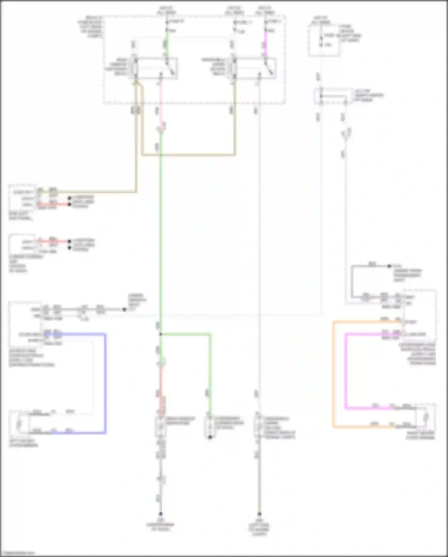 Wiring diagram left heated outer mirror for Mazda CX-50 I (2021-2024)