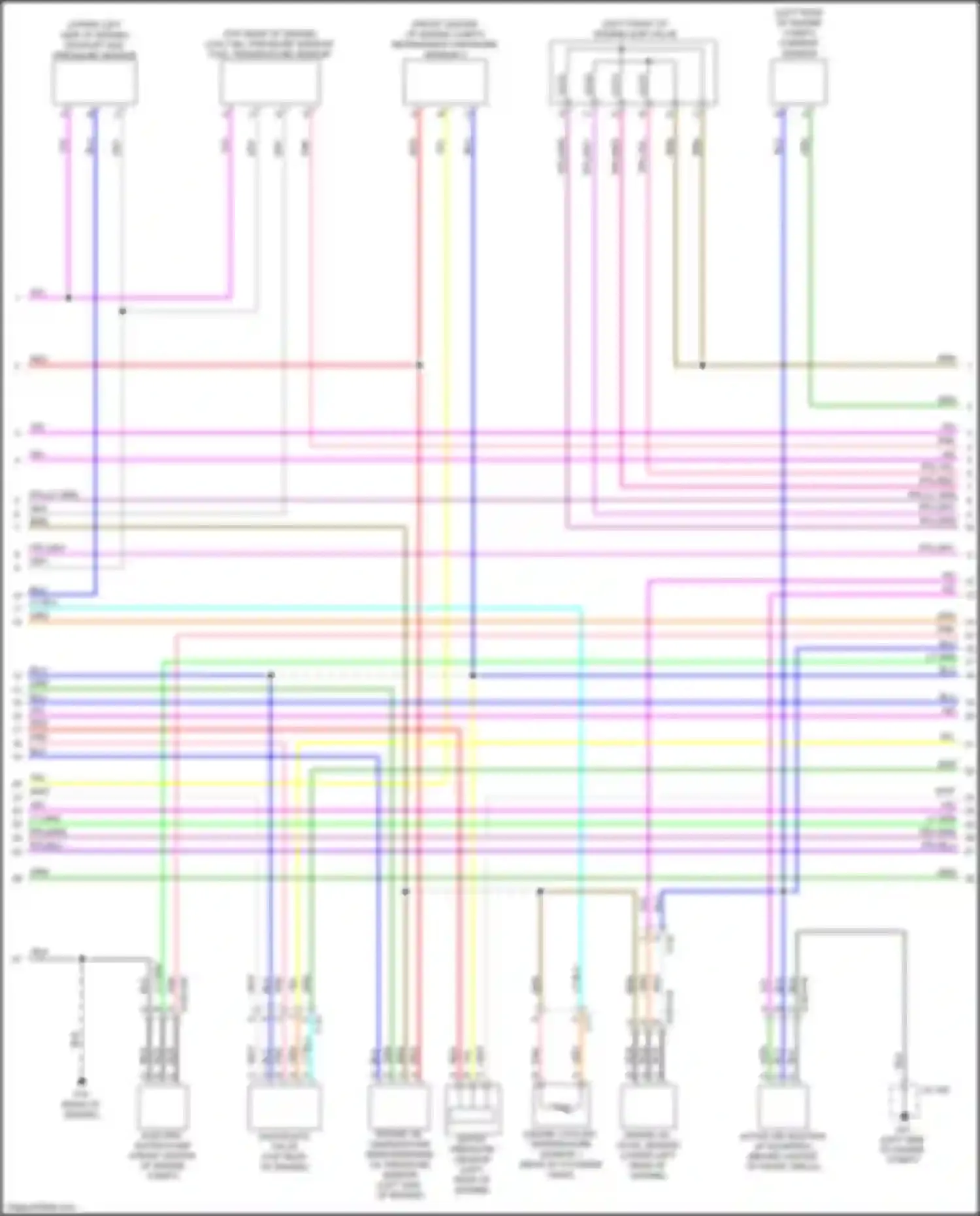 Wiring diagram exhaust gas pressure sensor for Mazda CX-50 I (2021-2024) (1 of 1)