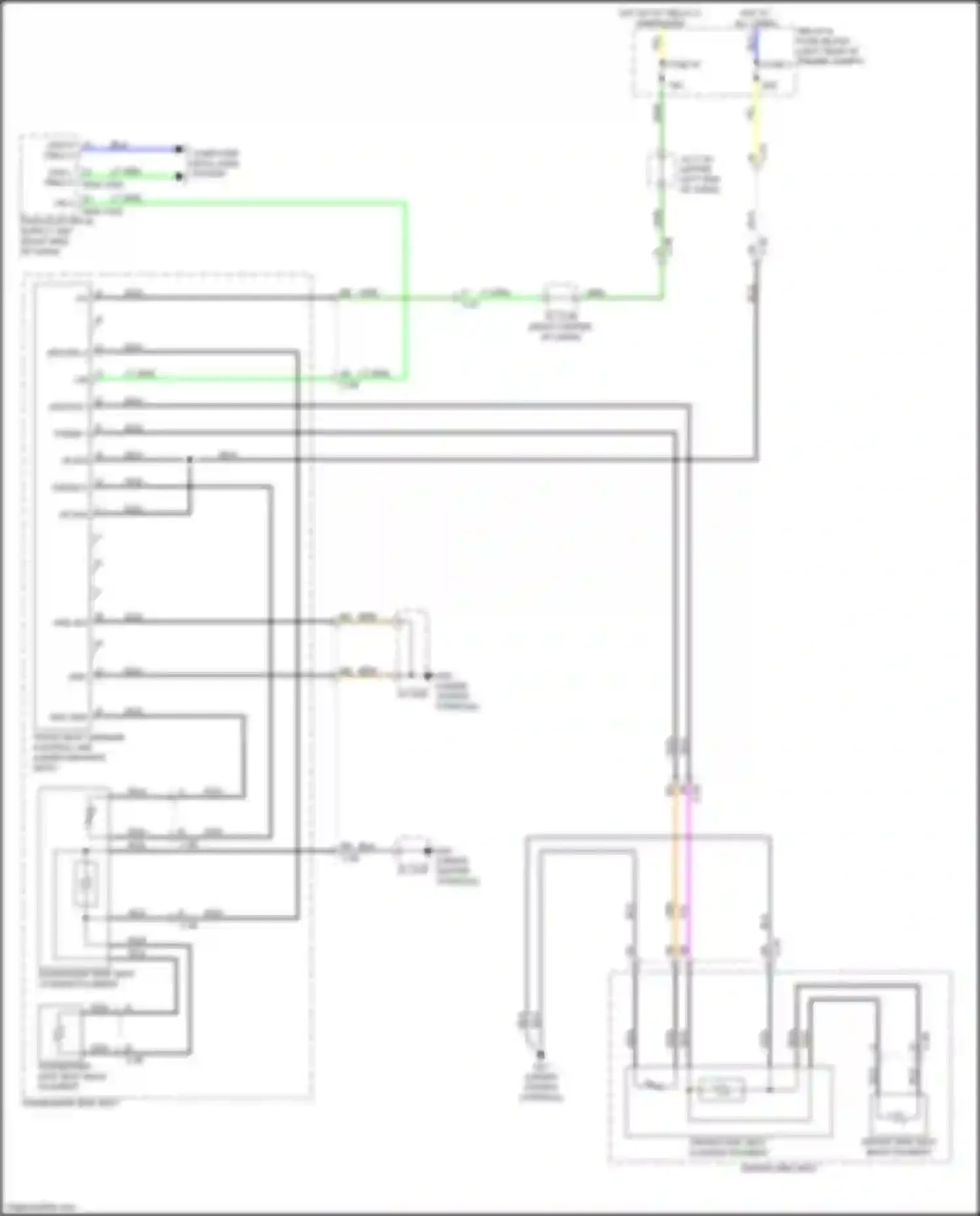 Wiring diagram front seat warmer control unit for Mazda CX-50 I (2021-2024) (2 of 4)