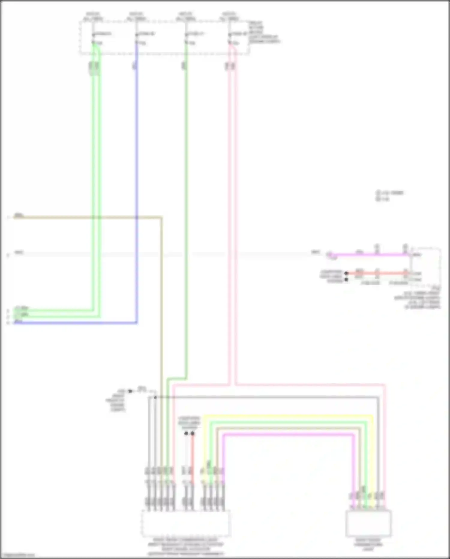 Wiring diagram left front corner ultrasonic sensor for Mazda CX-50 I (2021-2024)