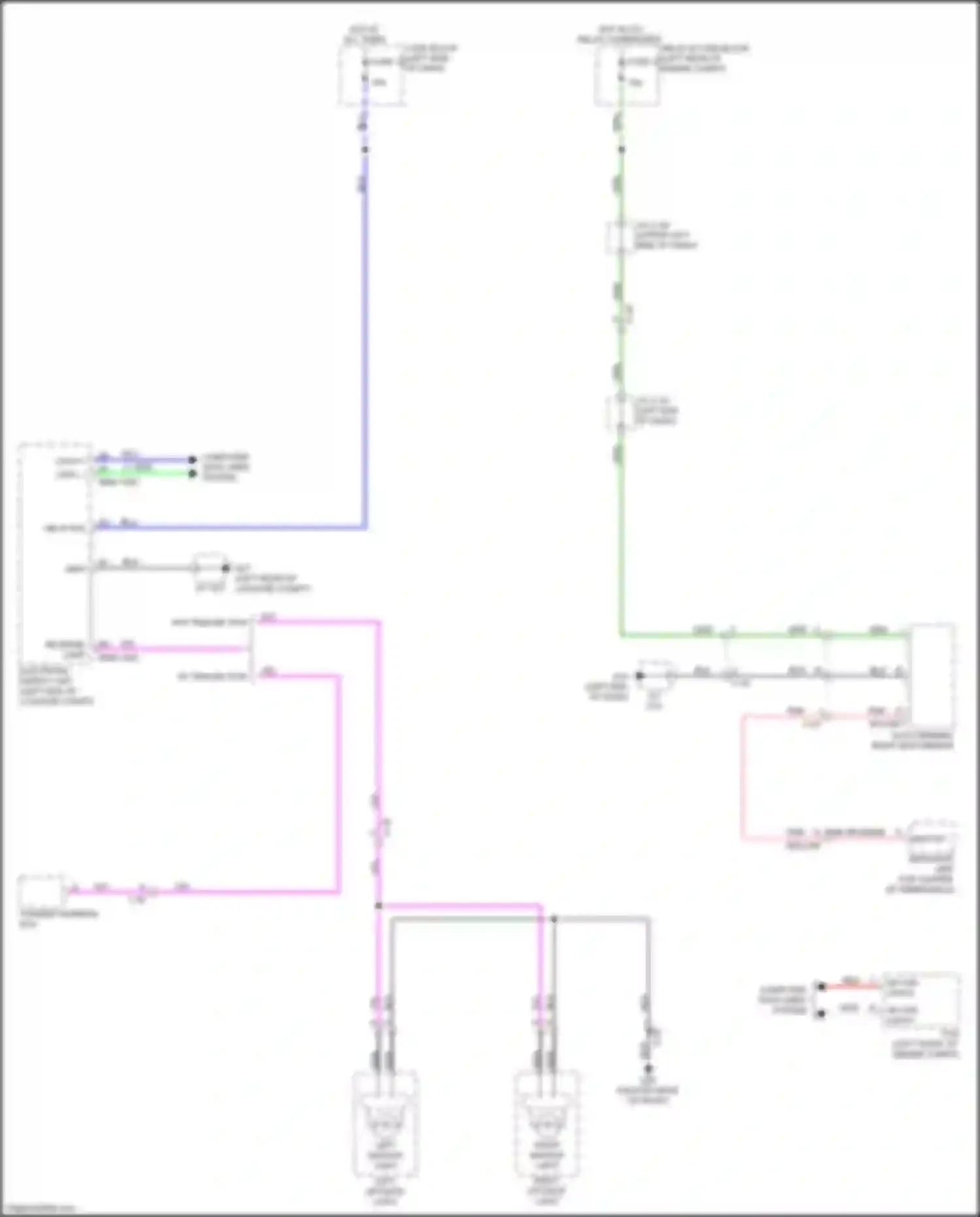 Wiring diagram left backup light for Mazda CX-50 I (2021-2024)