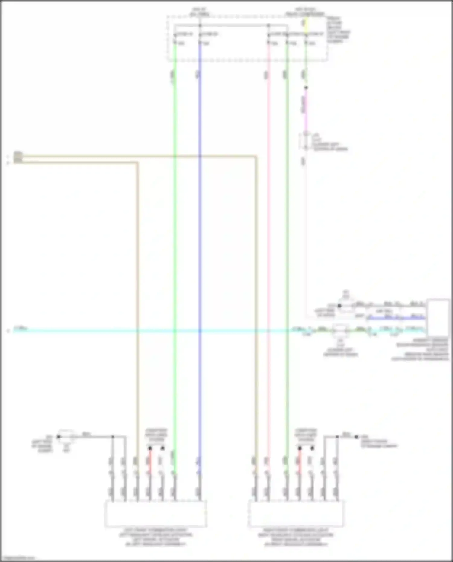 Wiring diagram humidity sensor/ solar radiation sensor/ auto light sensor/ rain sensor for Mazda CX-50 I (2021-2024)