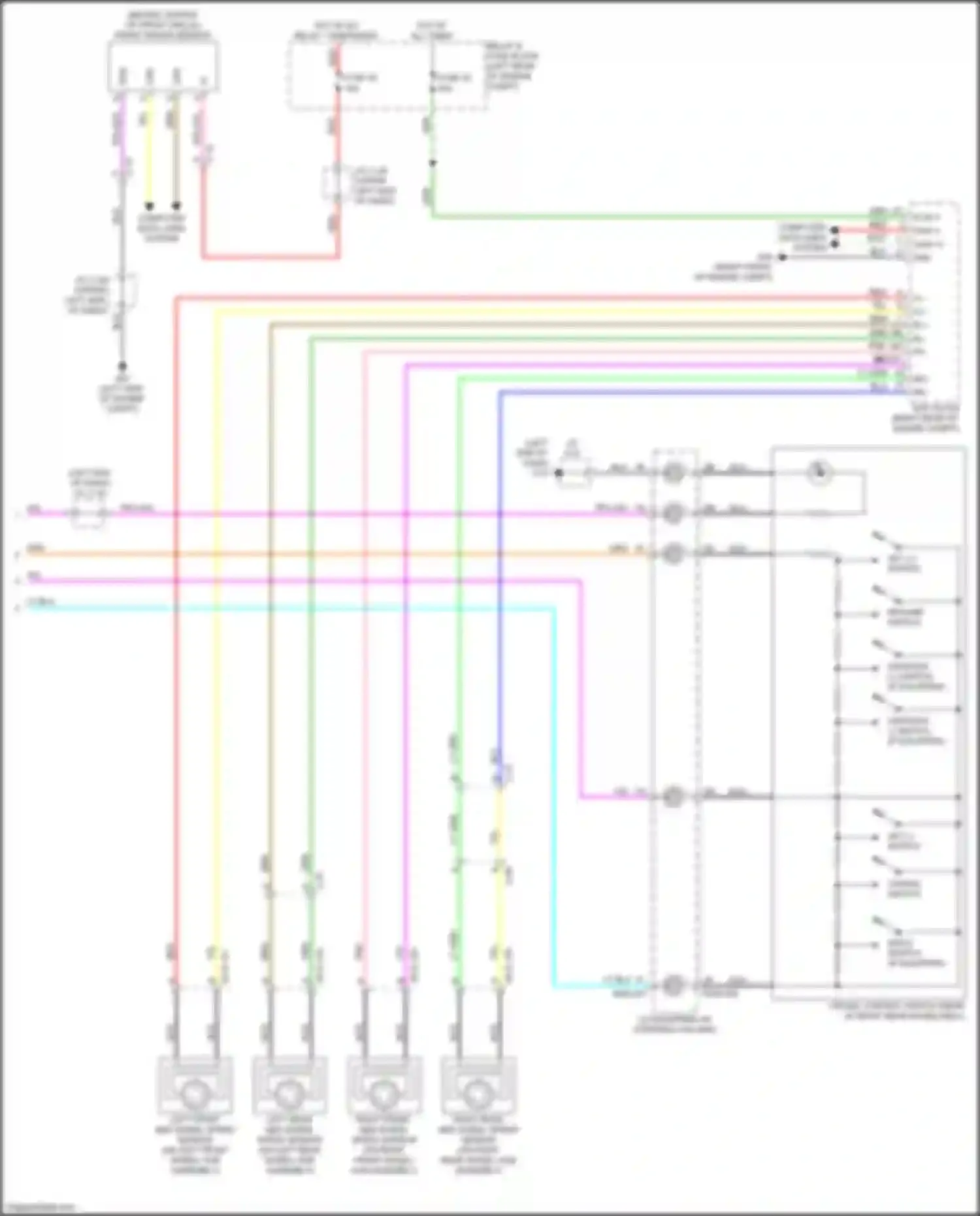 Wiring diagram left front abs wheel speed sensor for Mazda CX-50 I (2021-2024)