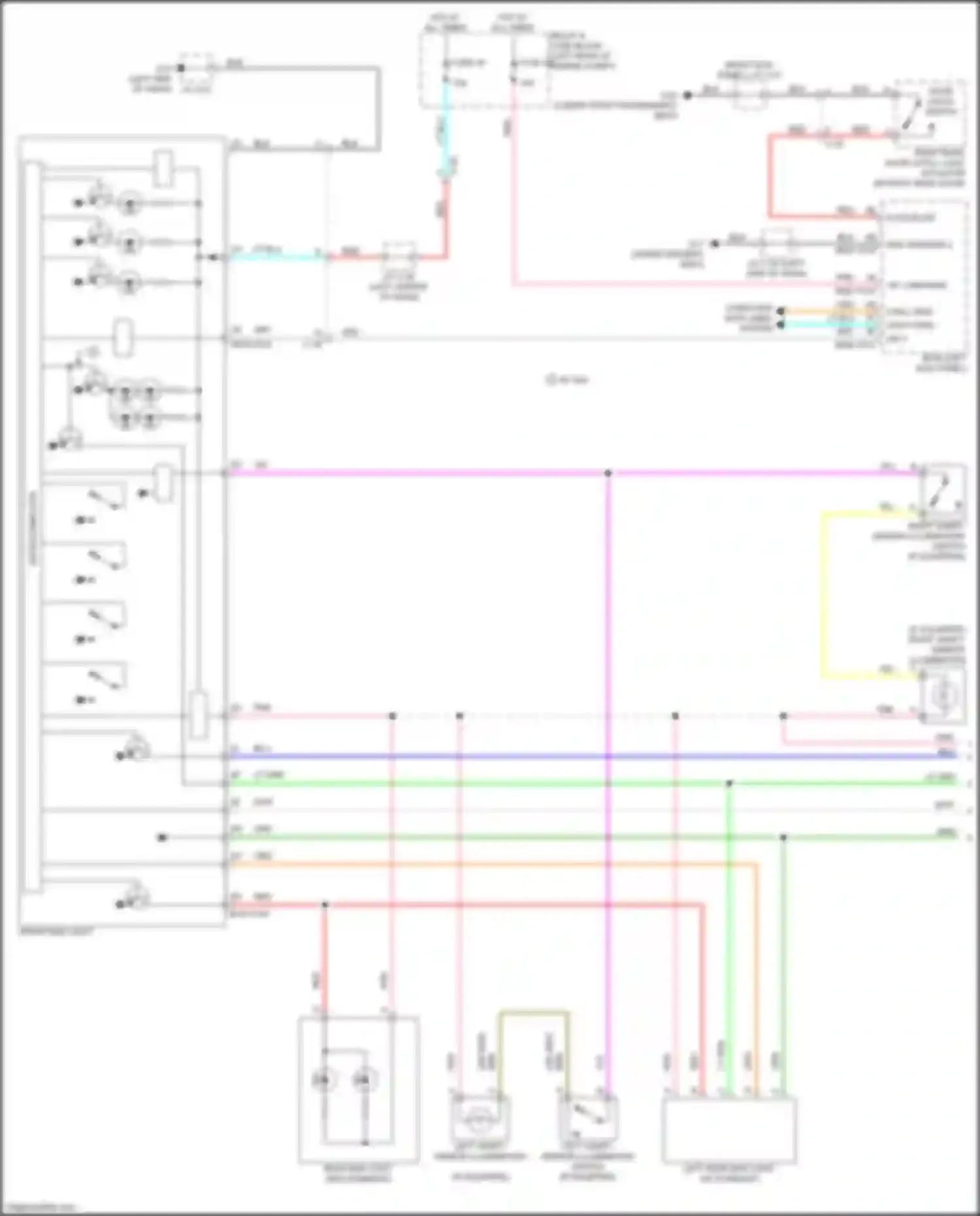 Wiring diagram relay & fuse block for Mazda CX-50 I (2021-2024)