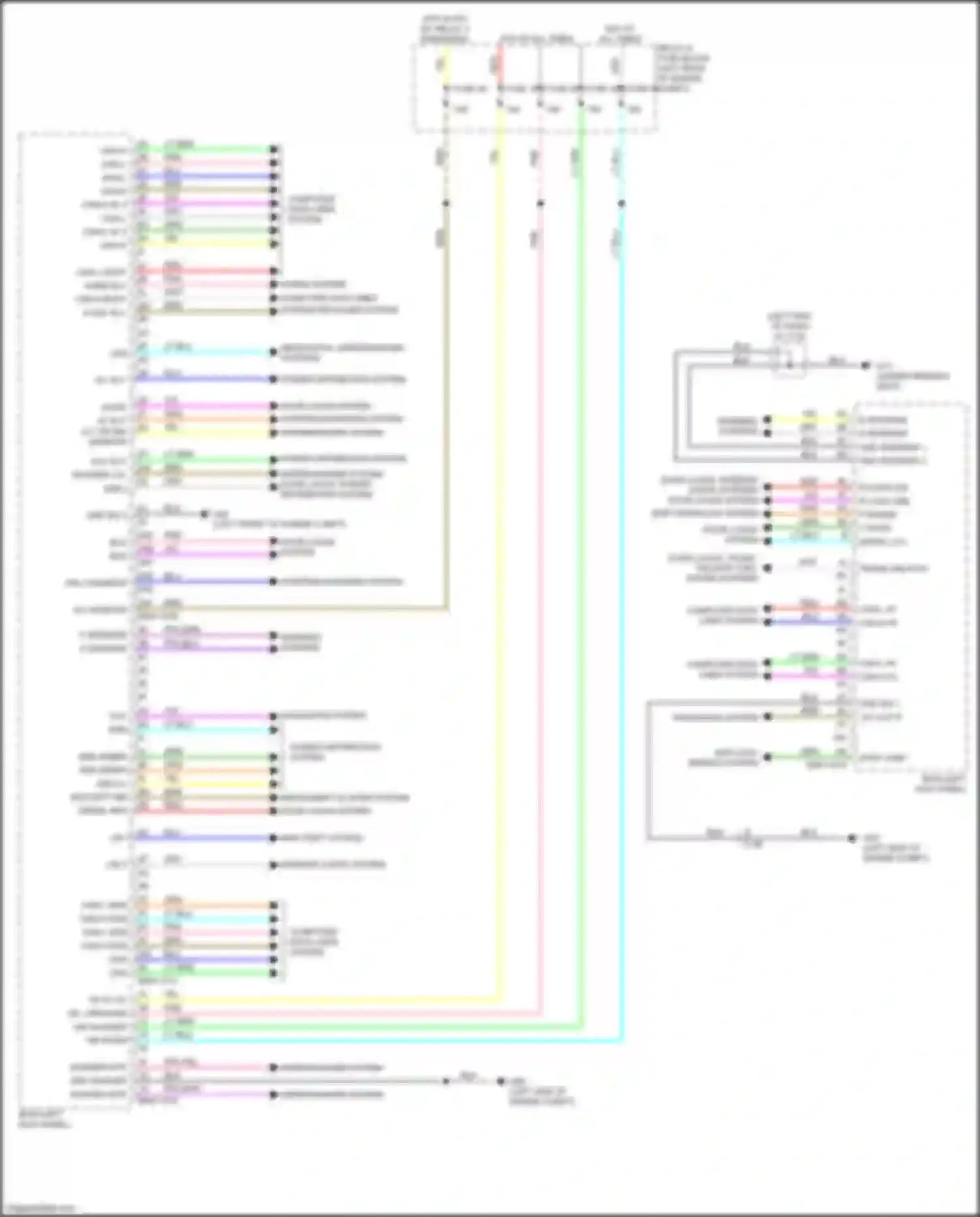 Wiring diagram computer data lines system defogger system for Mazda CX-50 I (2021-2024)