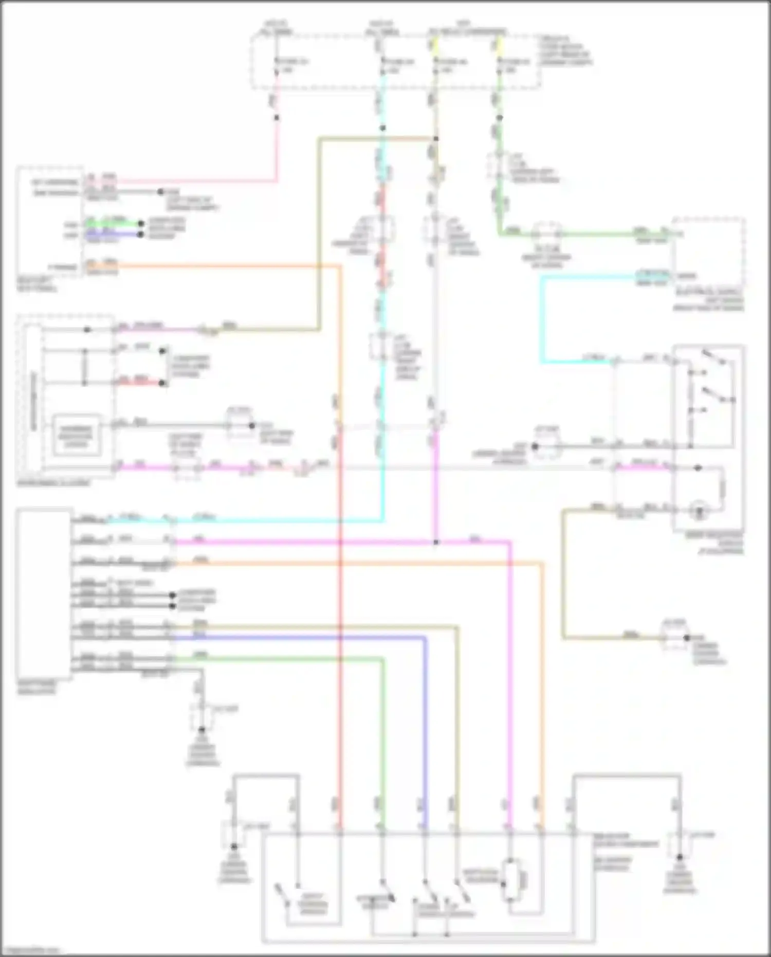 Wiring diagram warning/ indicator lights for Mazda CX-50 I (2021-2024)