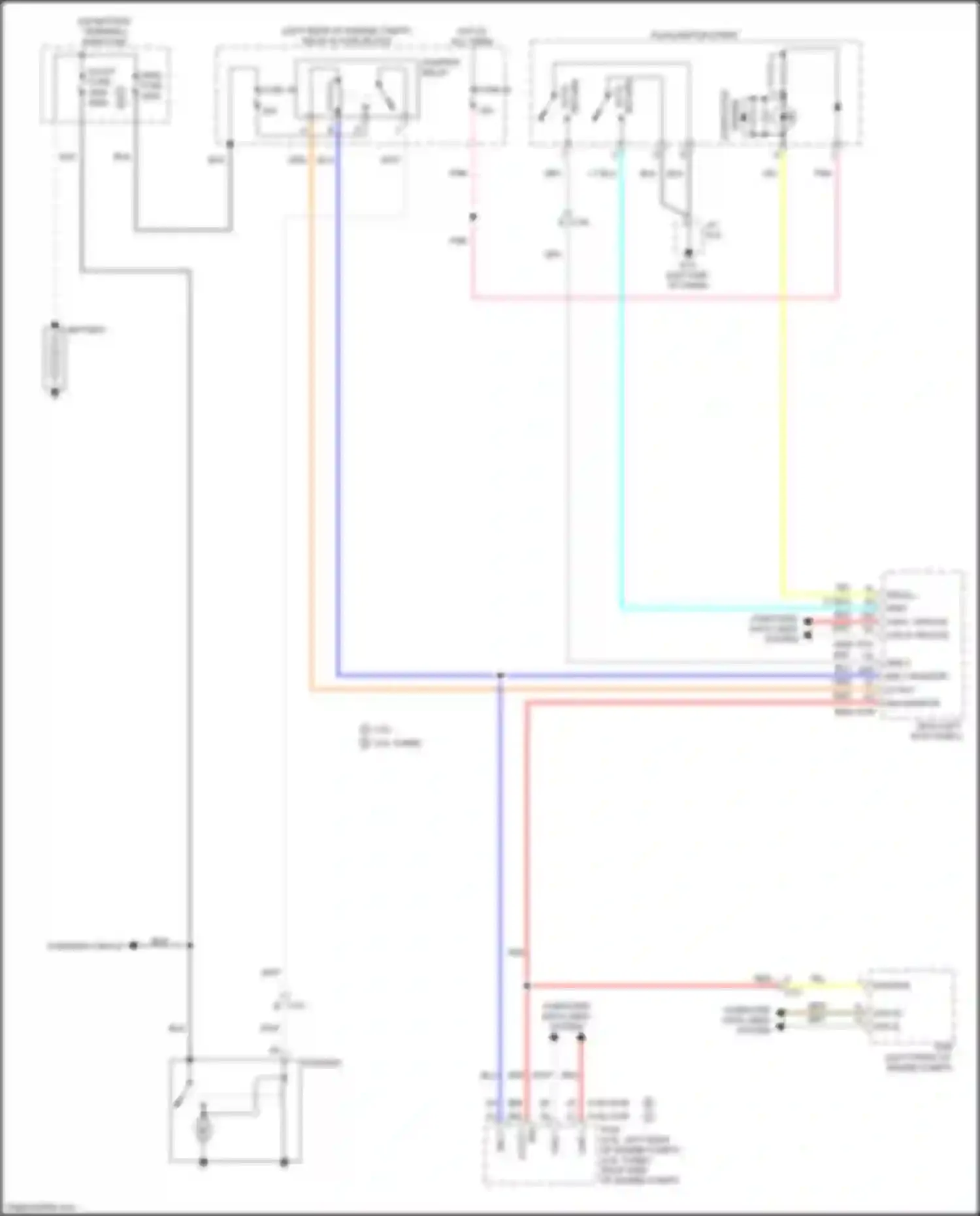Wiring diagram push button start for Mazda CX-50 I (2021-2024)