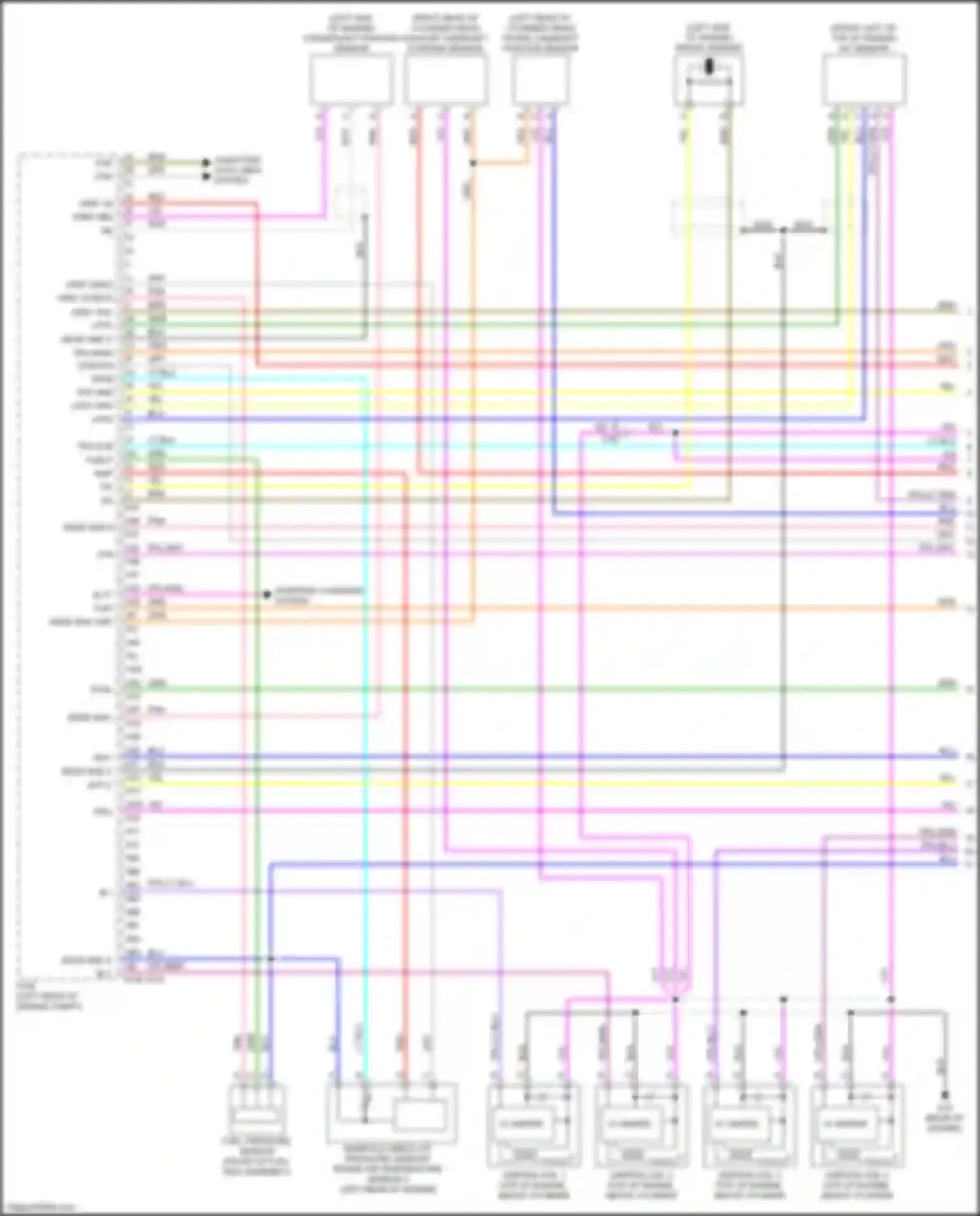Wiring diagram manifold absolute pressure sensor/ intake air temperature sensor 2 for Mazda CX-50 I (2021-2024)