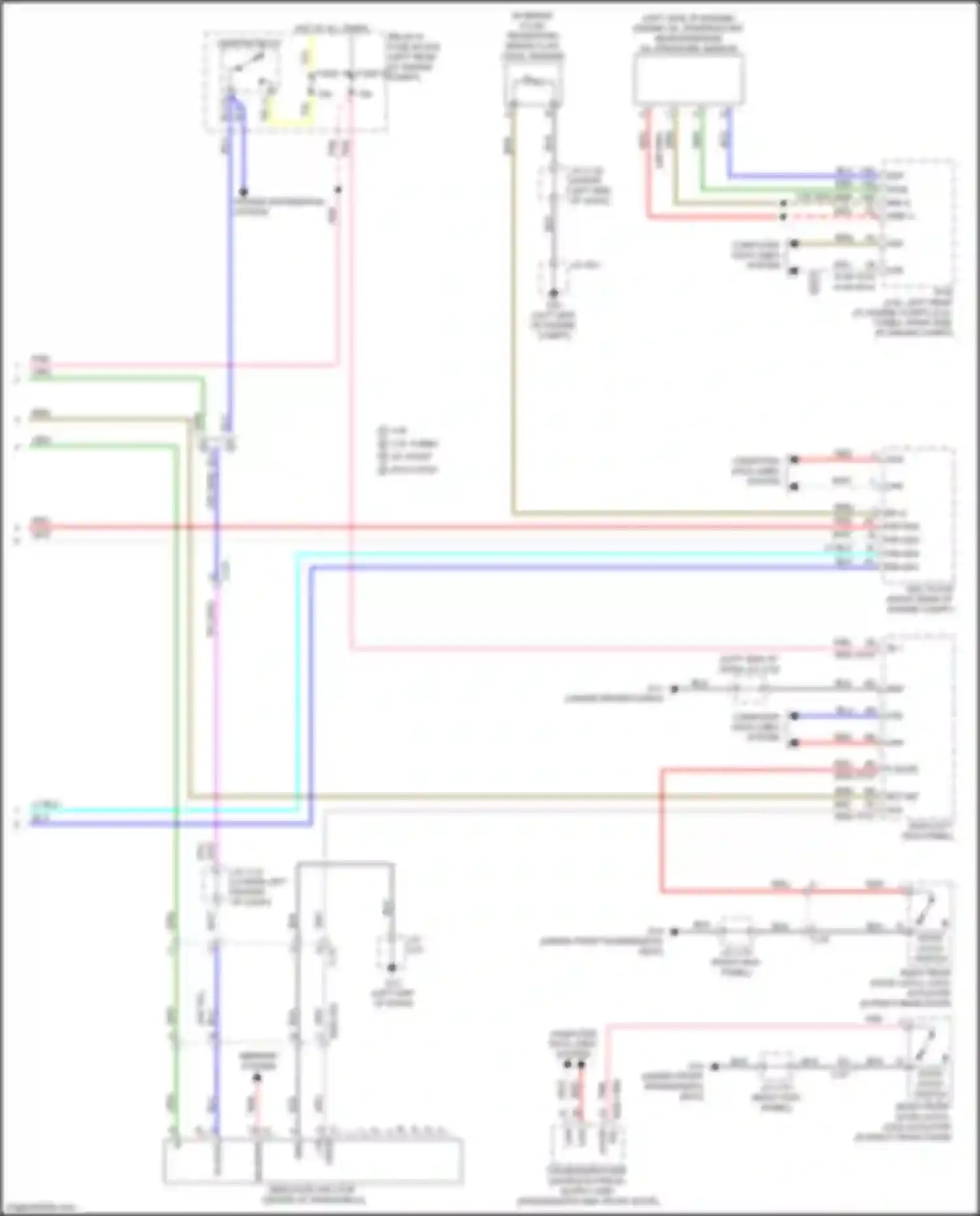 Wiring diagram brake fluid level sensor for Mazda CX-50 I (2021-2024)