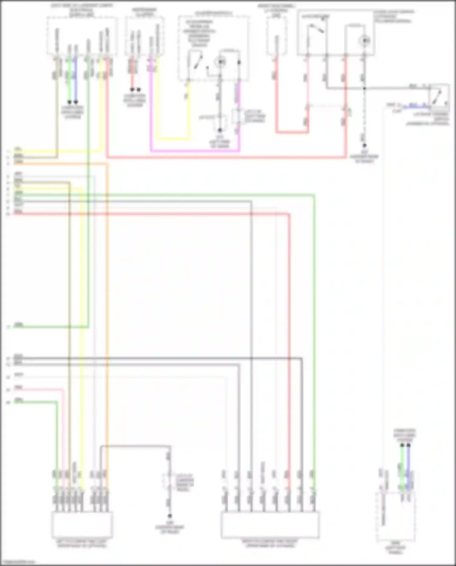 Wiring diagram cluster switch 2 for Mazda CX-50 I (2021-2024)