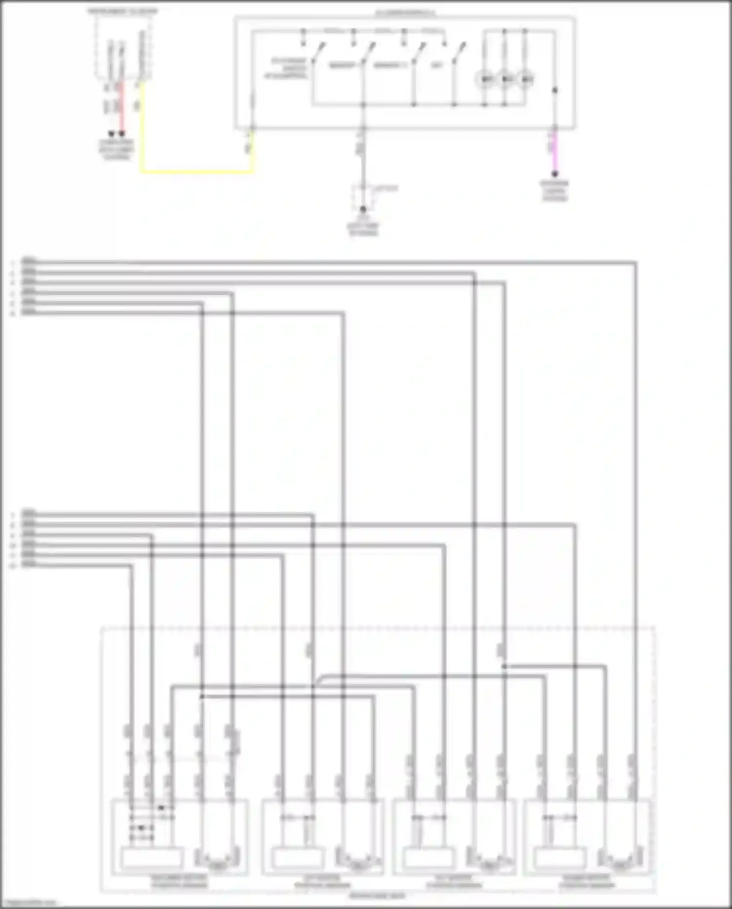 Wiring diagram memory 1 for Mazda CX-50 I (2021-2024) (2 of 2)
