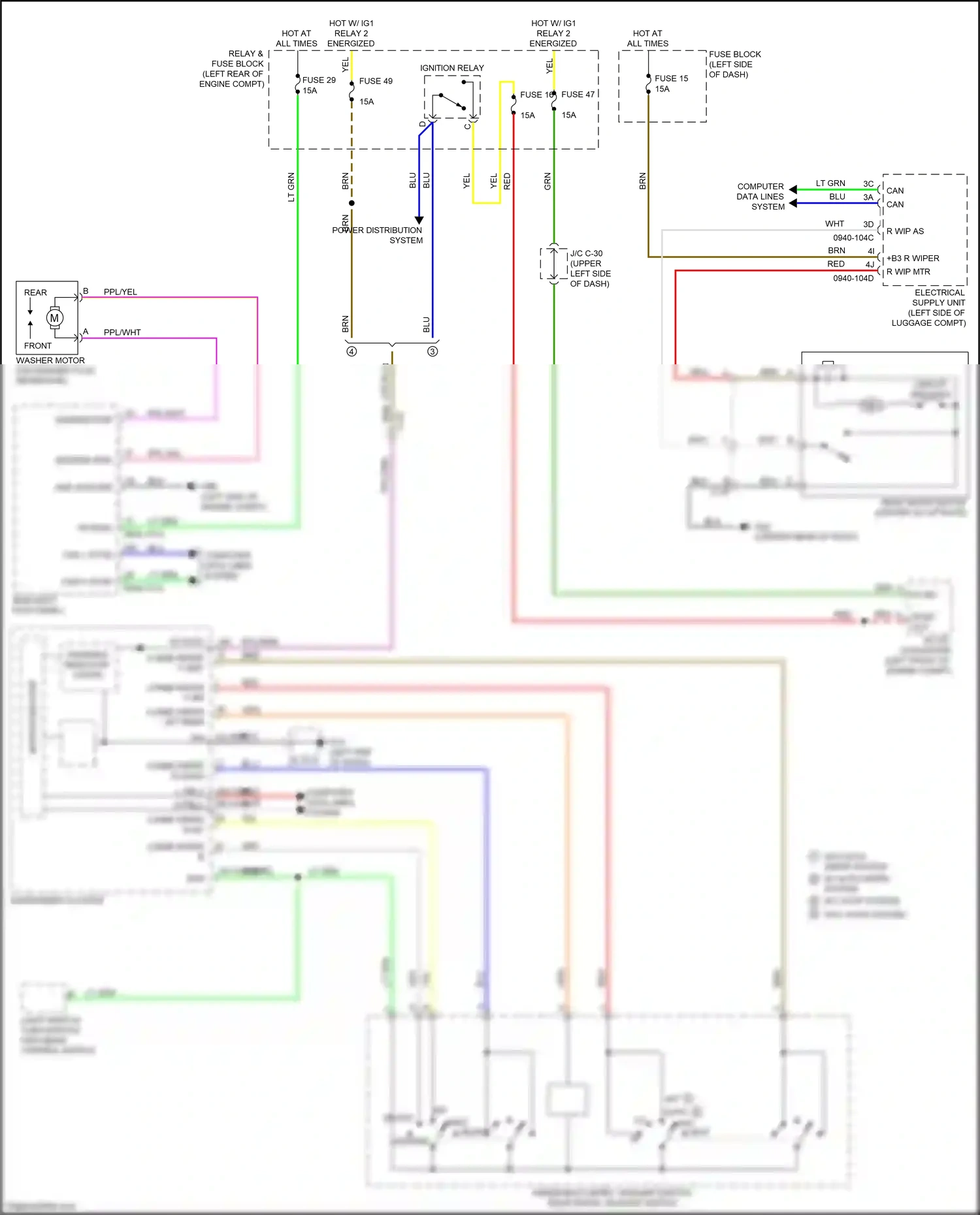 Mazda CX-50 I (2021-2024) microcomputer wiring diagram  (19 of 30)
