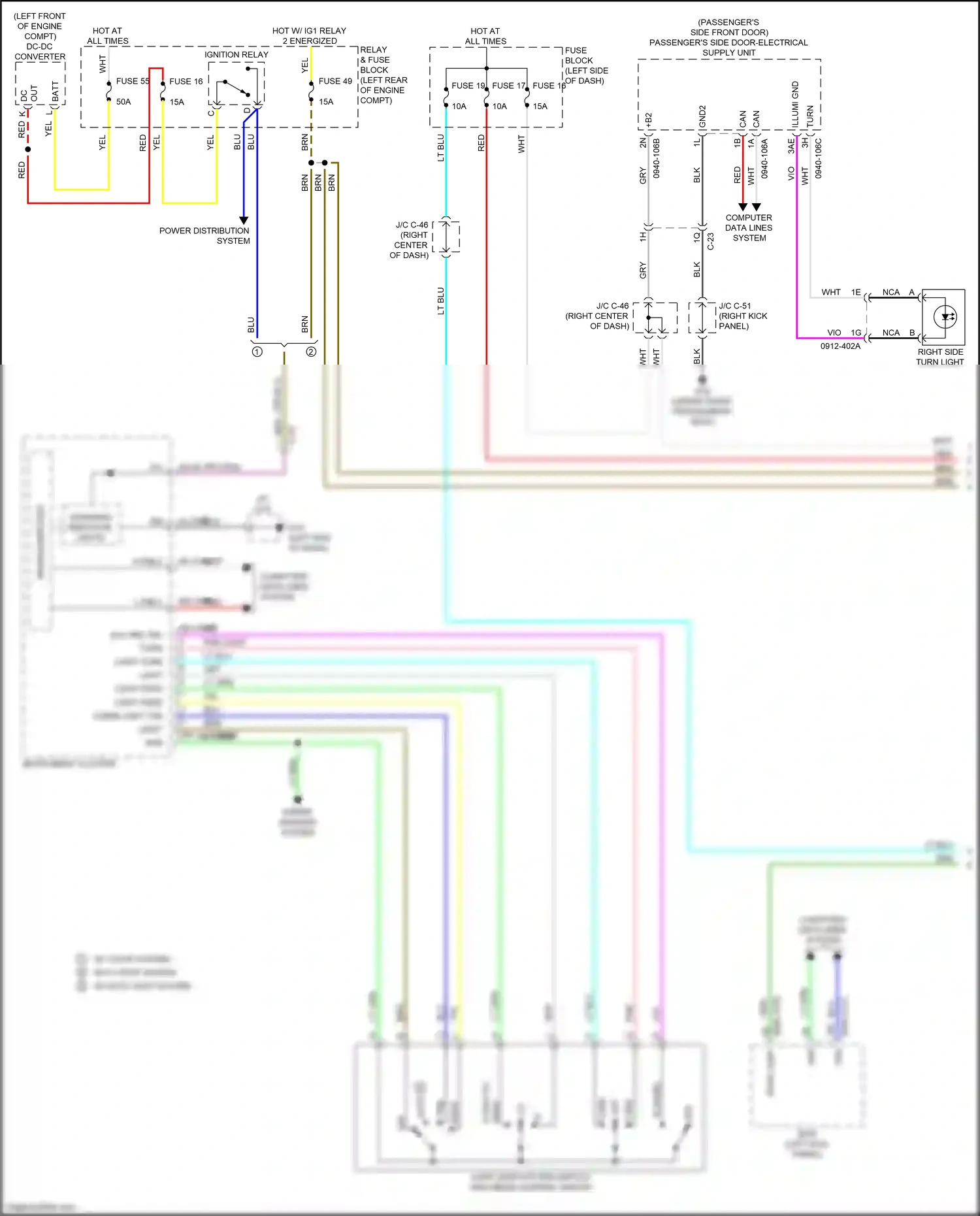 Mazda CX-50 I (2021-2024) microcomputer wiring diagram  (14 of 30)