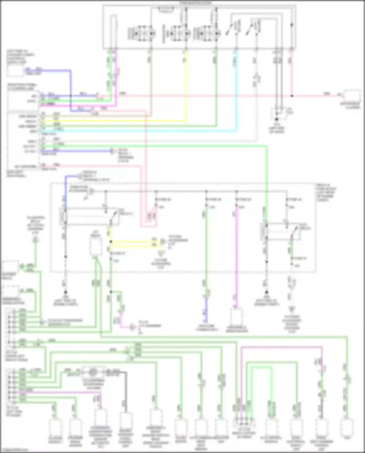 Wiring diagram relay & fuse block for Mazda CX-50 I (2021-2024)