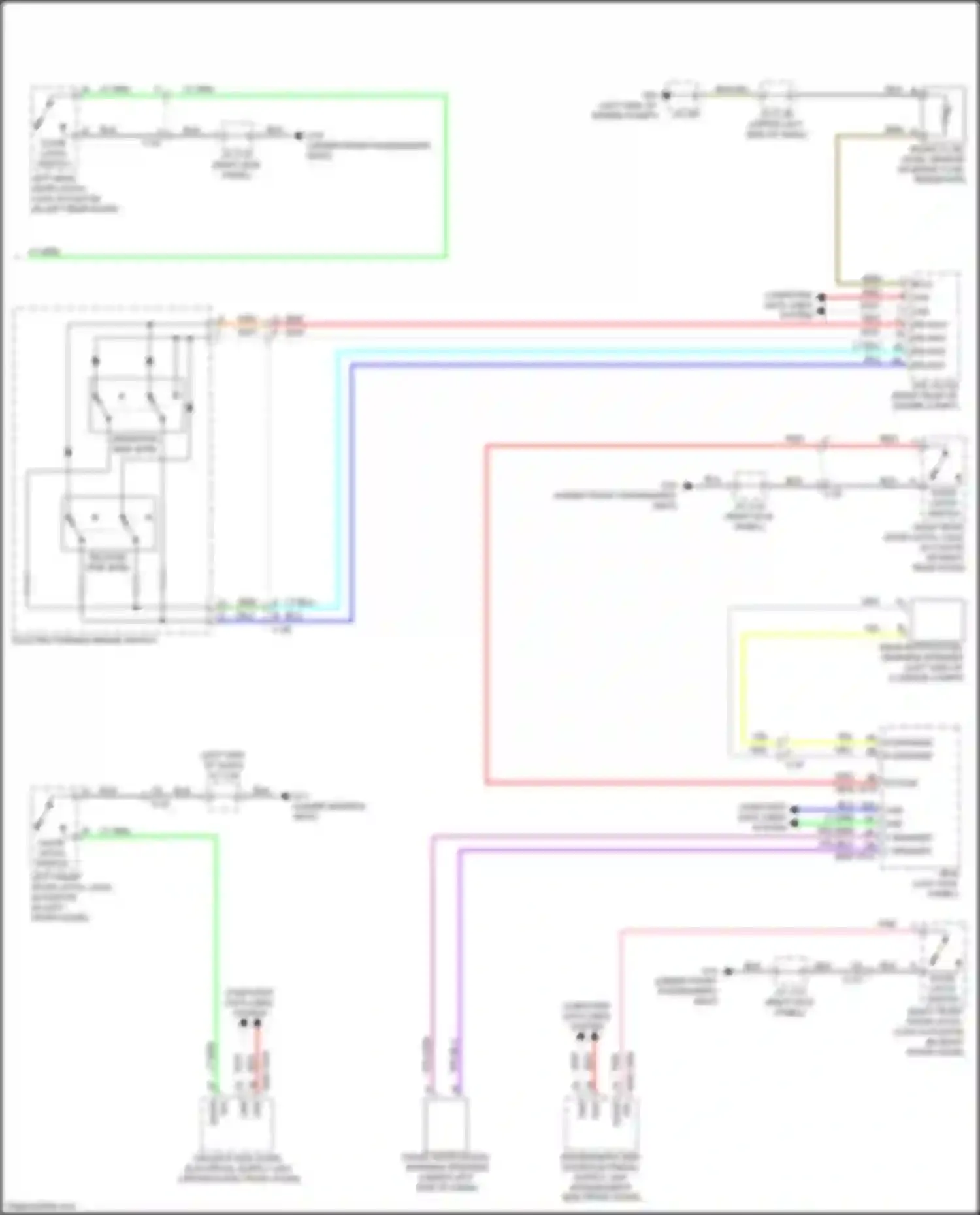 Wiring diagram r door sw for Mazda CX-50 I (2021-2024) (2 of 2)