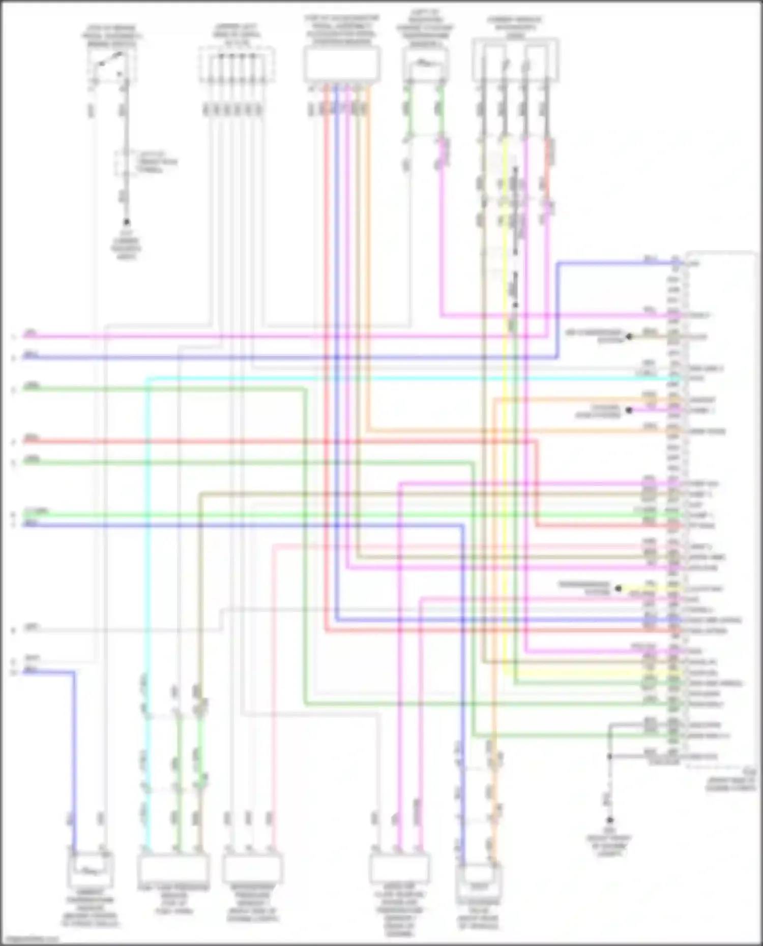 Wiring diagram refrigerant pressure sensor 1 for Mazda CX-50 I (2021-2024) (3 of 3)