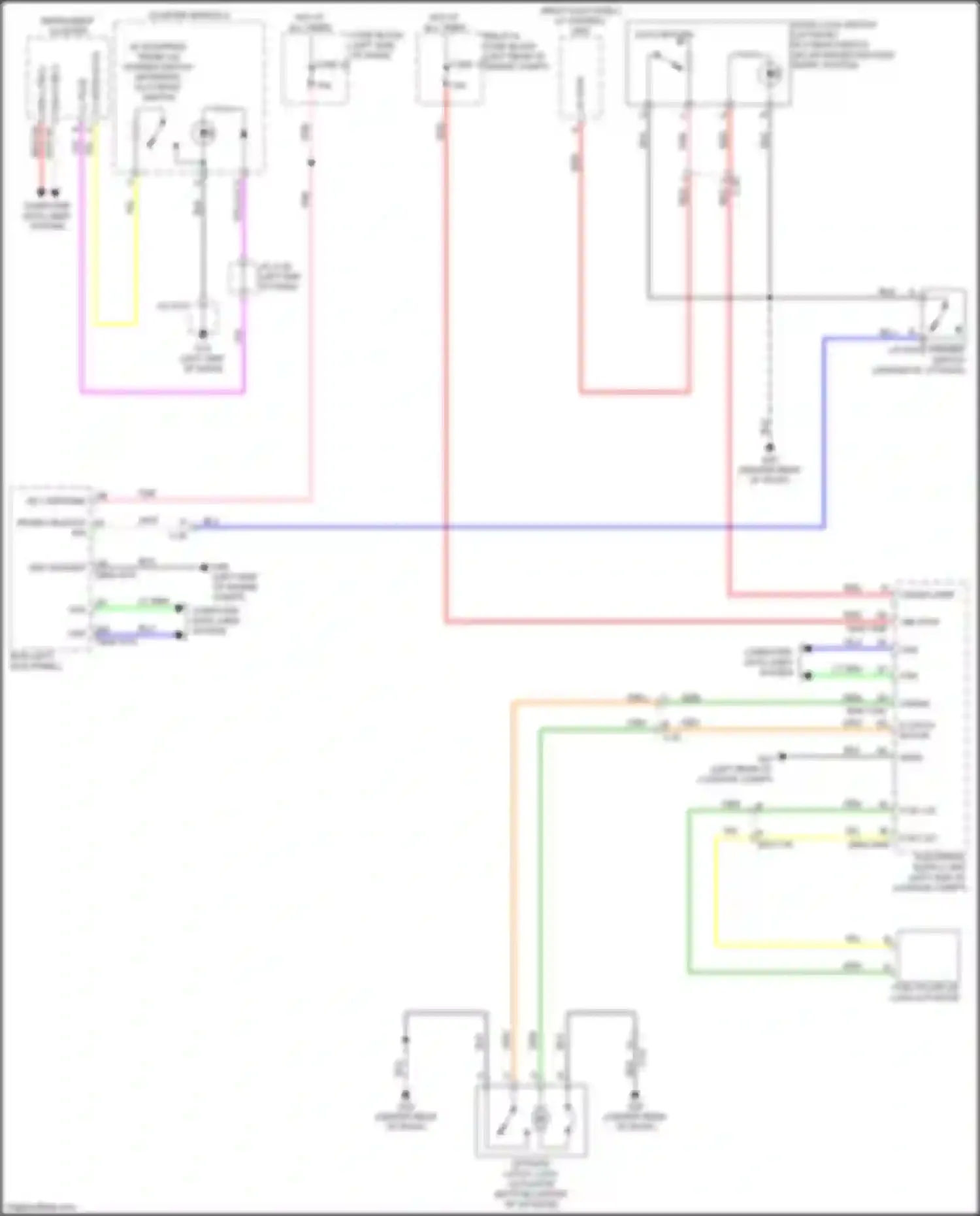 Wiring diagram cluster switch 2 for Mazda CX-50 I (2021-2024)