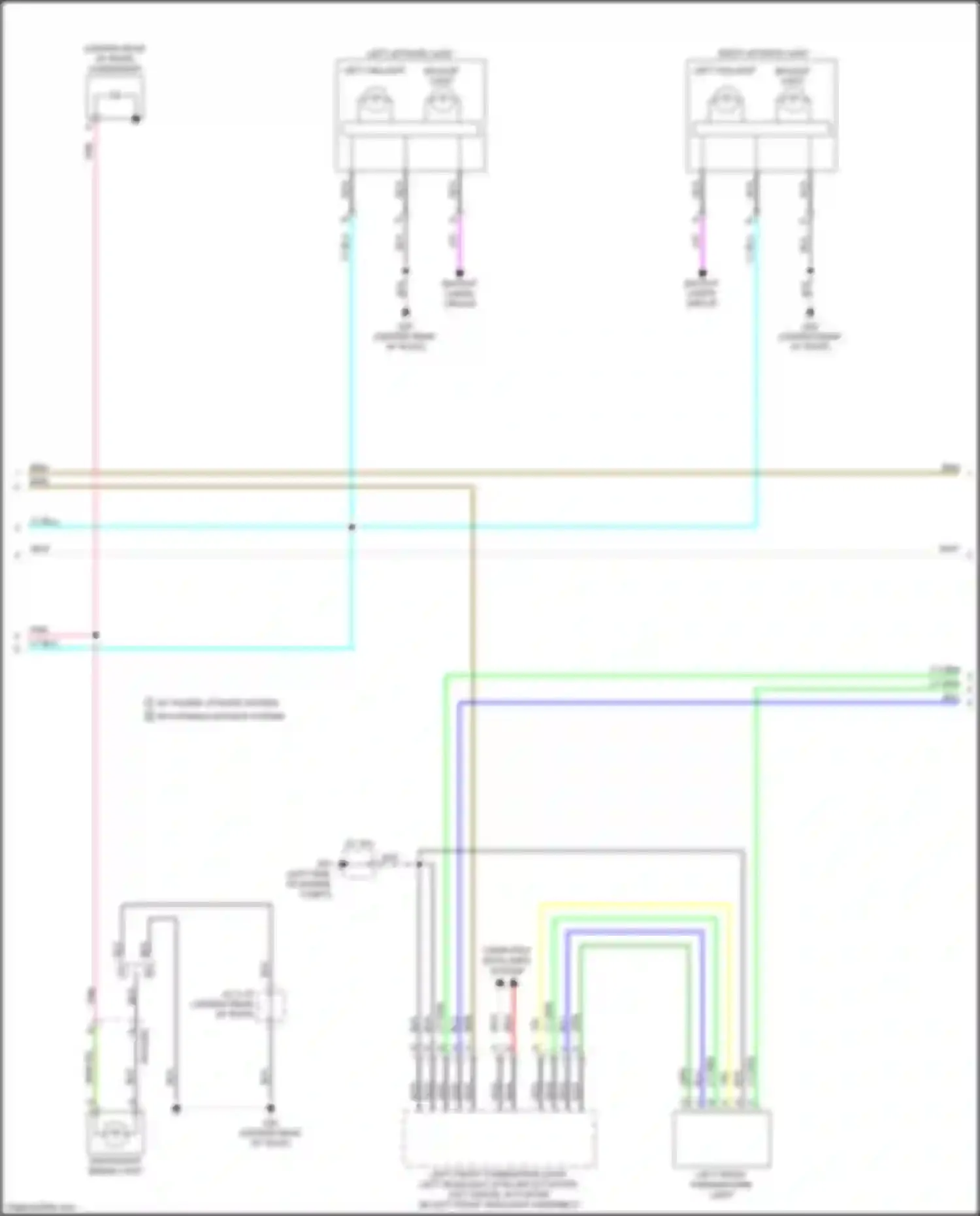 Wiring diagram backup light for Mazda CX-50 I (2021-2024)