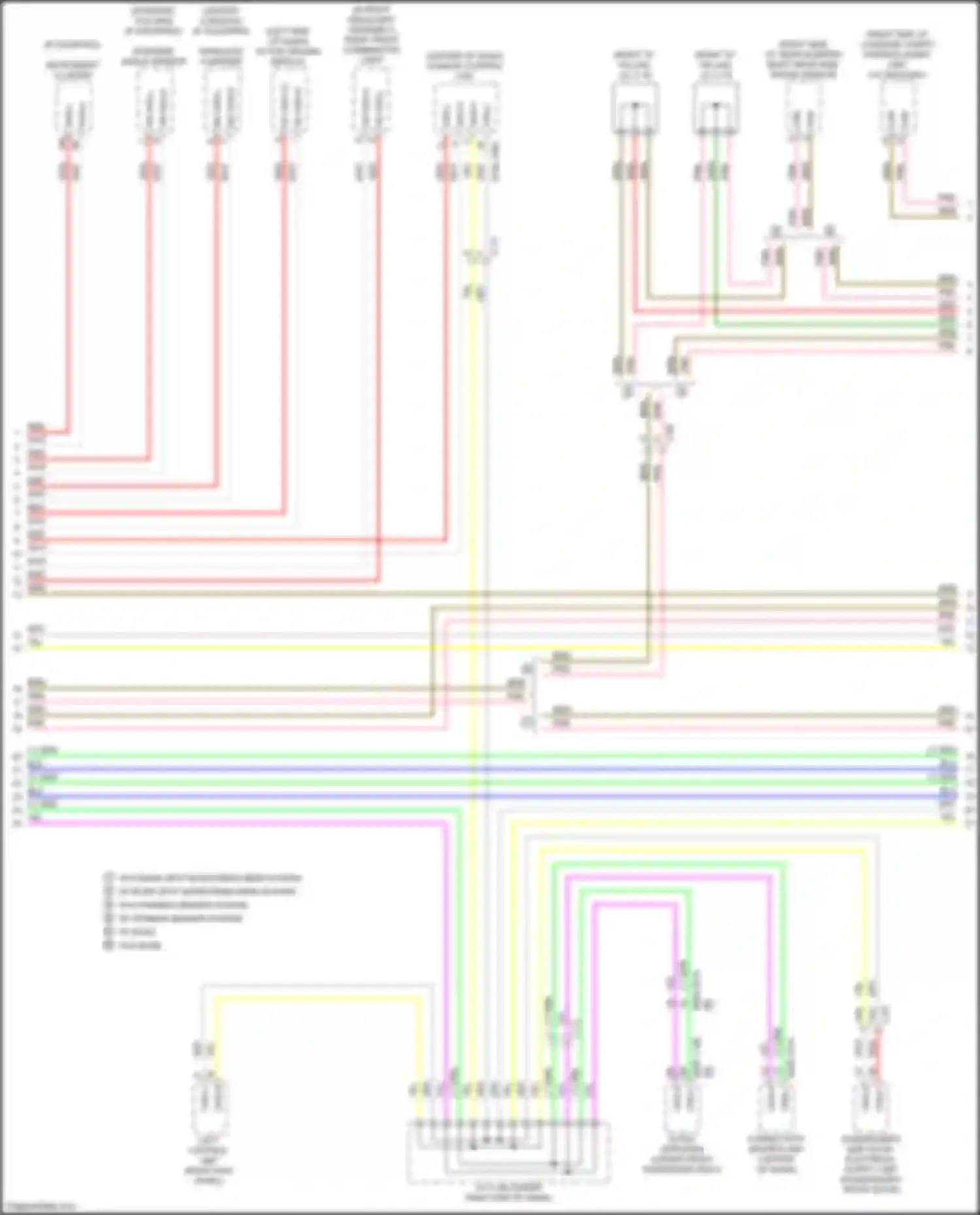 Wiring diagram right rear side radar sensor for Mazda CX-50 I (2021-2024) (2 of 4)