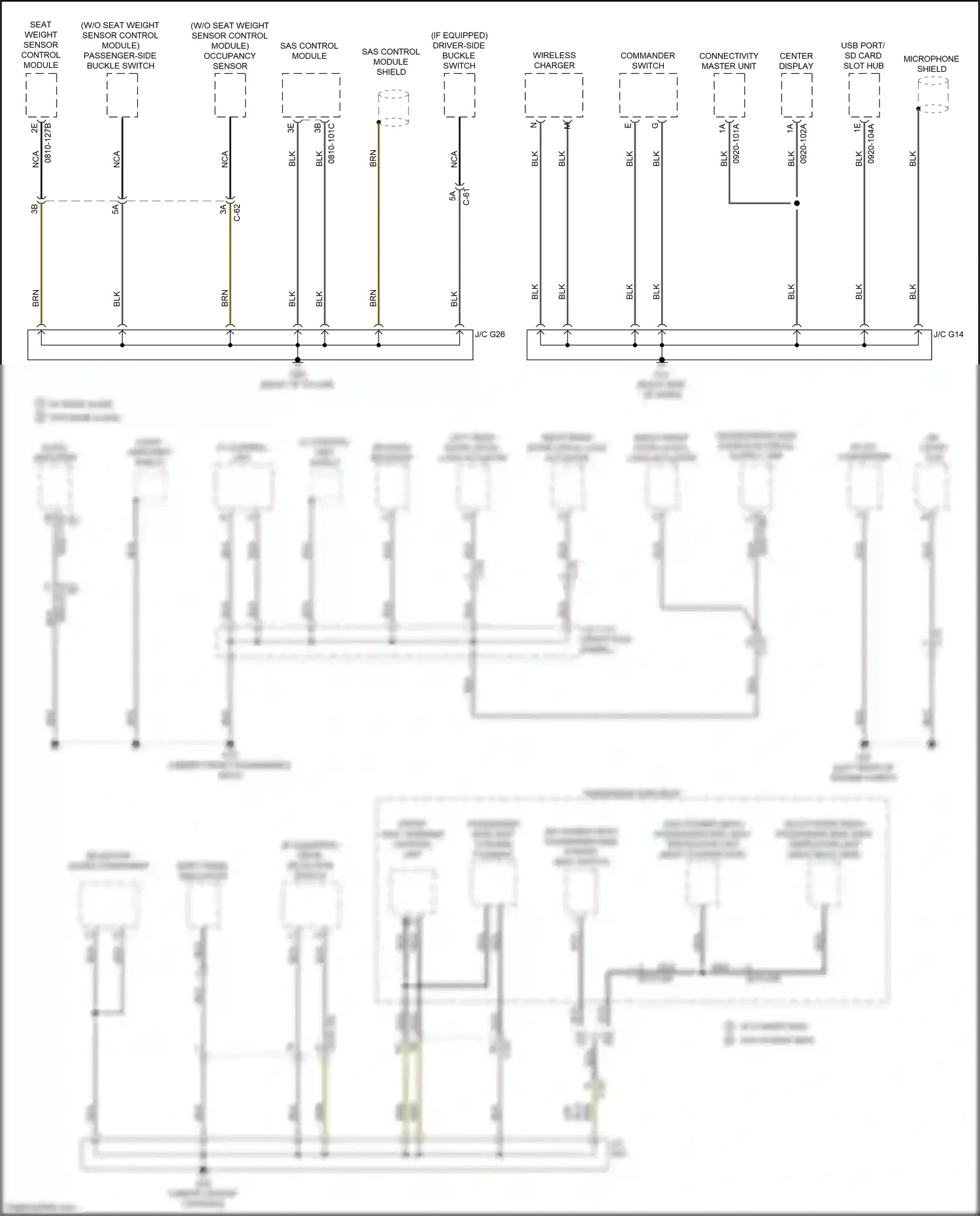 Mazda CX-50 I (2021-2024) shift panel (indicator) wiring diagram  (3 of 6)