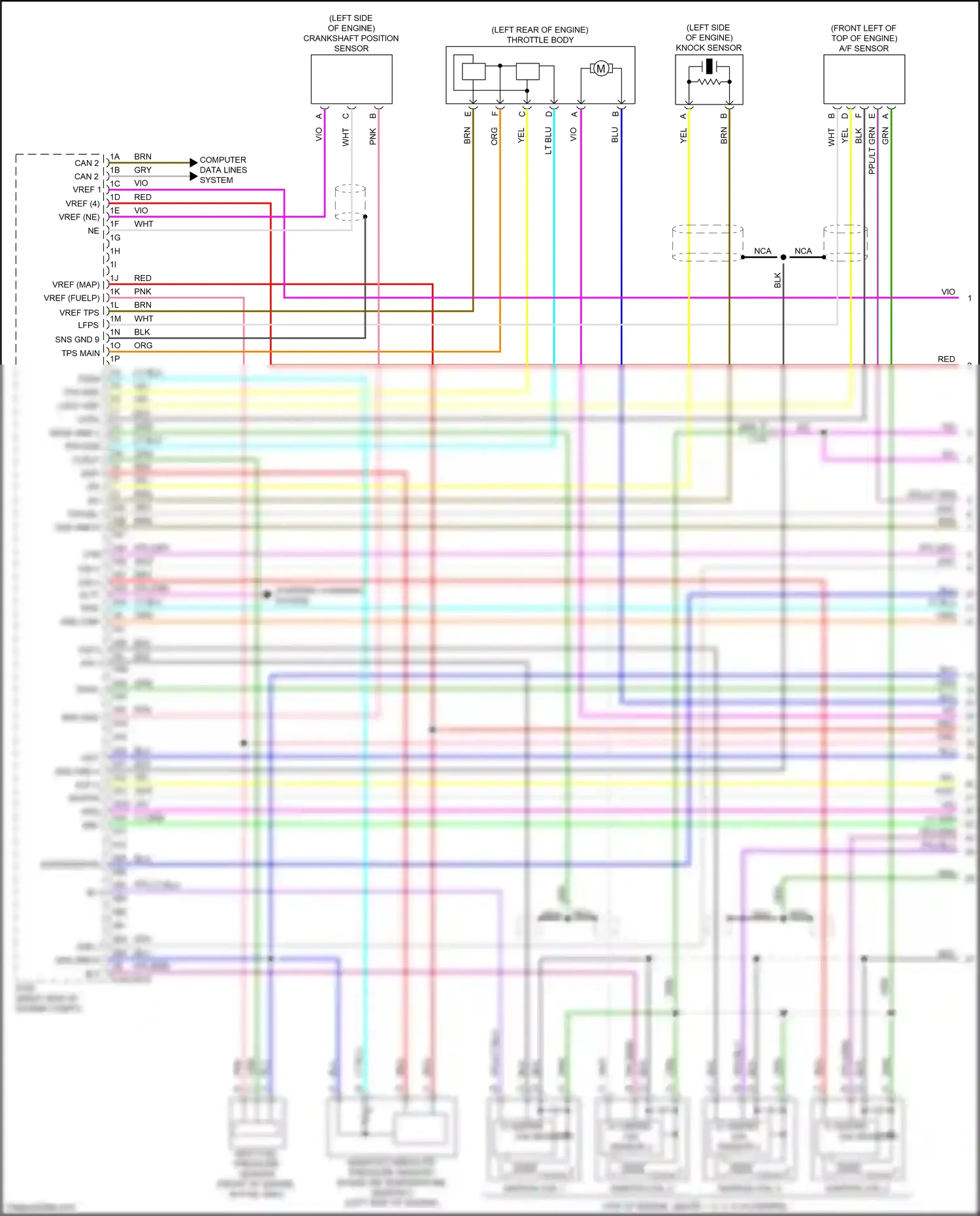 Mazda CX-50 I (2021-2024) vref (map) wiring diagram  (2 of 2)