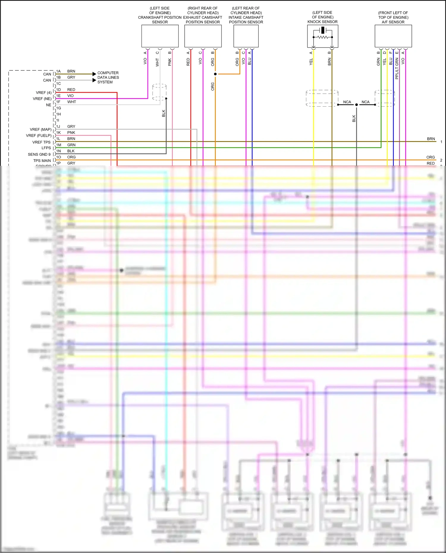 Mazda CX-50 I (2021-2024) vref (map) wiring diagram  (1 of 2)