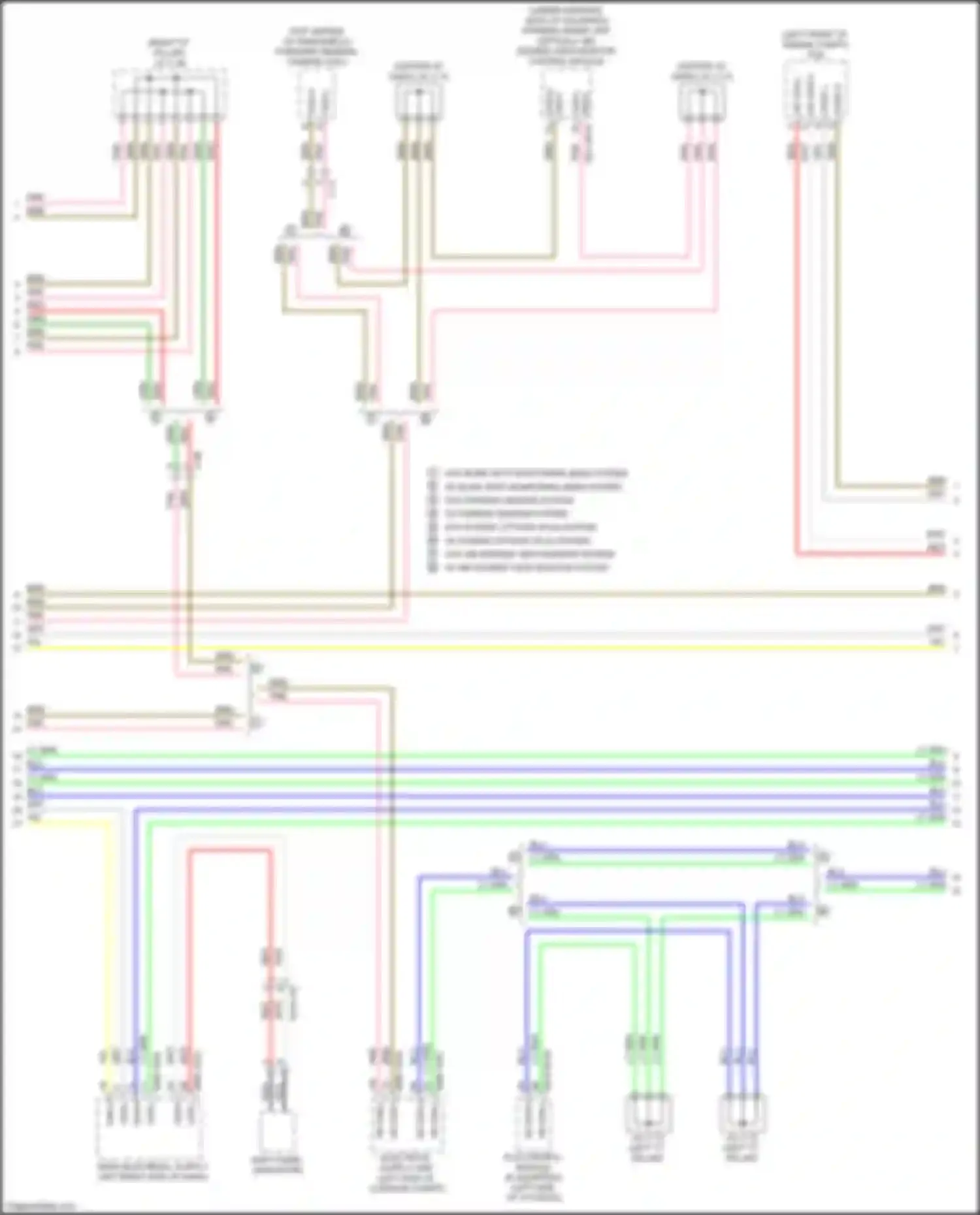 Wiring diagram w/ 360 degree view monitor system for Mazda CX-50 I (2021-2024) (1 of 1)