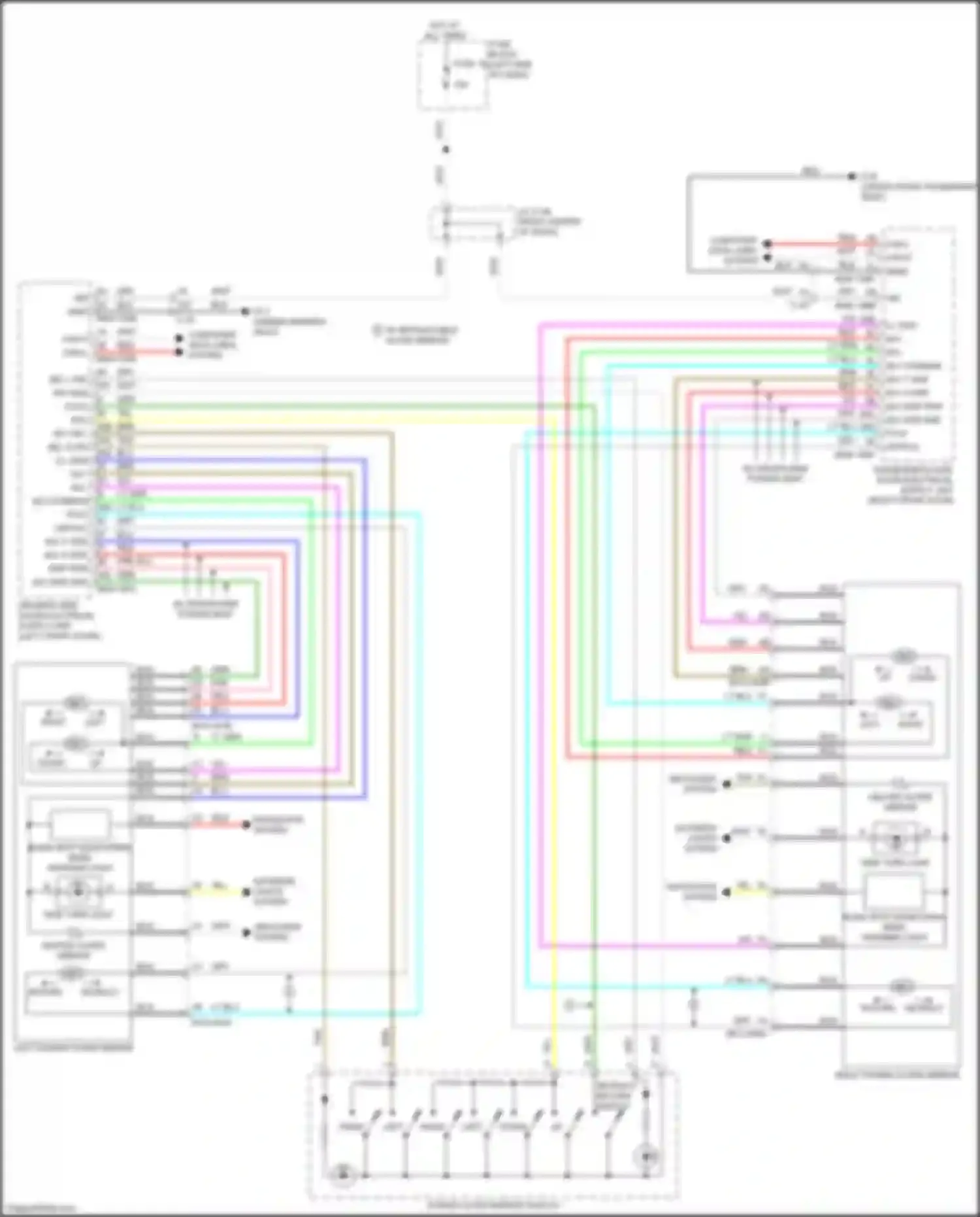Wiring diagram w/ retractable outer mirror for Mazda CX-50 I (2021-2024) (2 of 2)