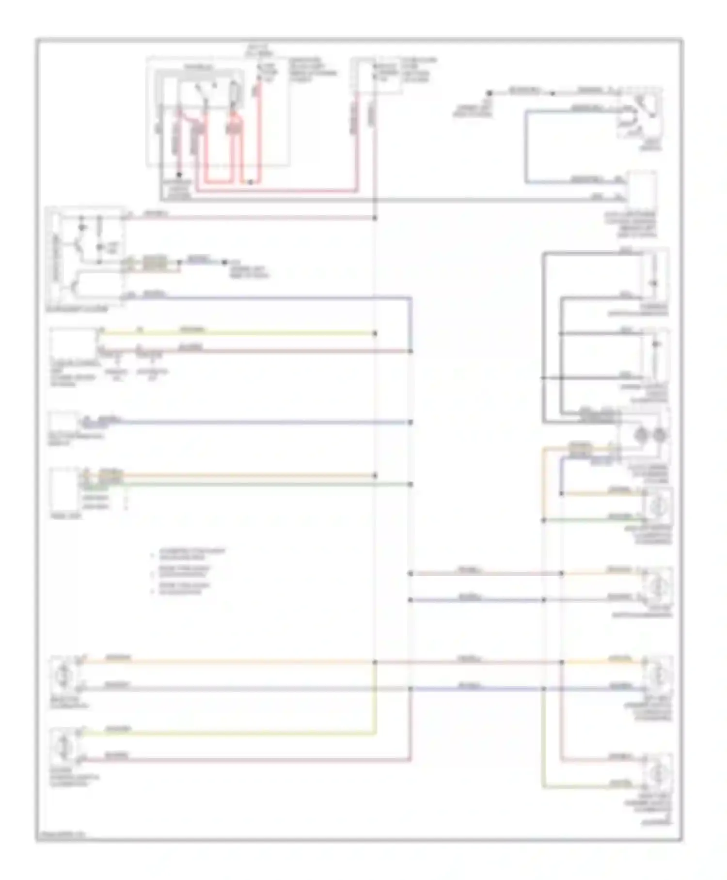 CX-7 Mazda I facelift (2009-2012): Instrument illumination circuit