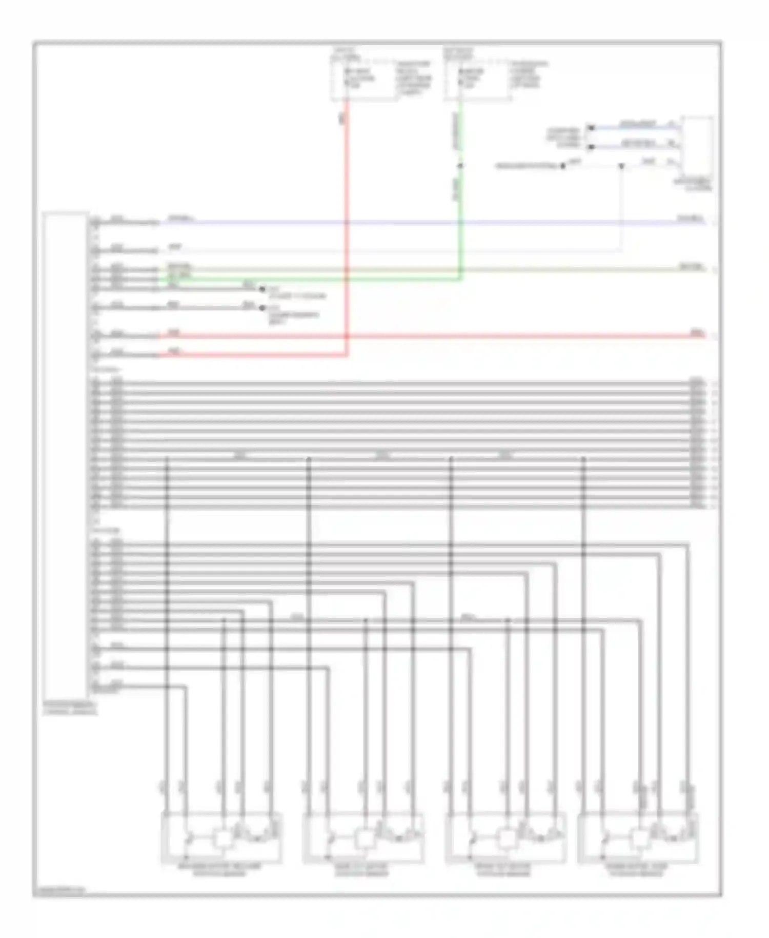 CX-7 Mazda I facelift (2009-2012): Memory systems circuit (1 of 2)
