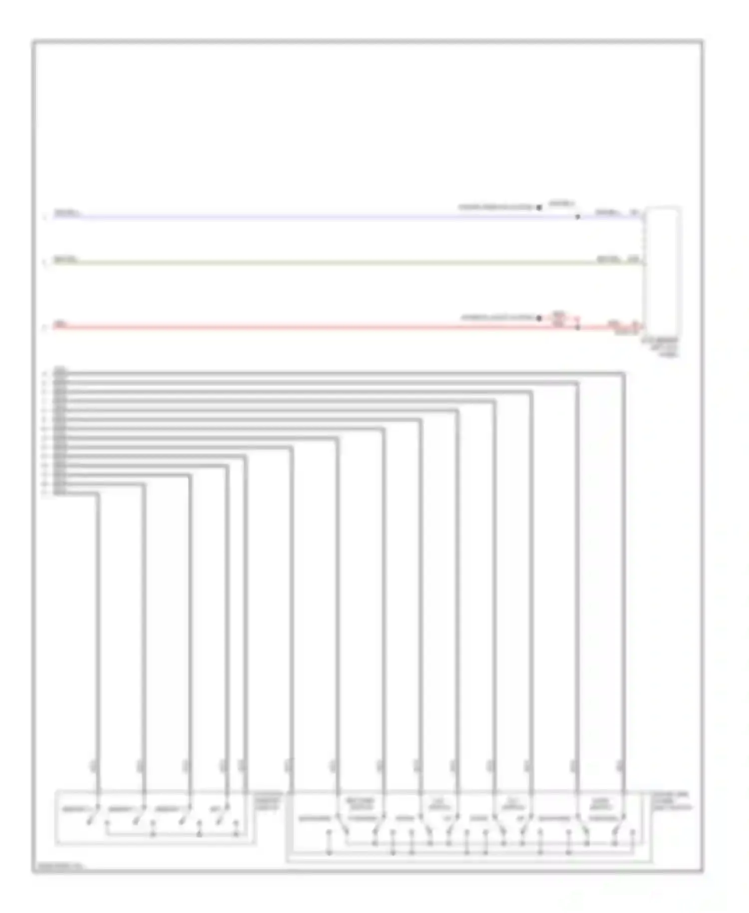 CX-7 Mazda I facelift (2009-2012): Memory systems circuit (2 of 2)