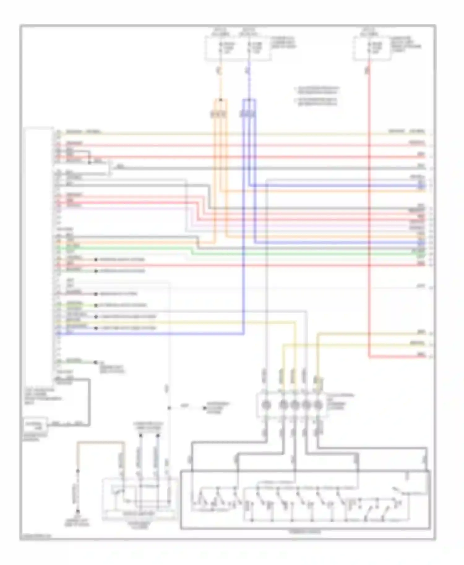 CX-7 Mazda I facelift (2009-2012): Navigation circuit (1 of 3)