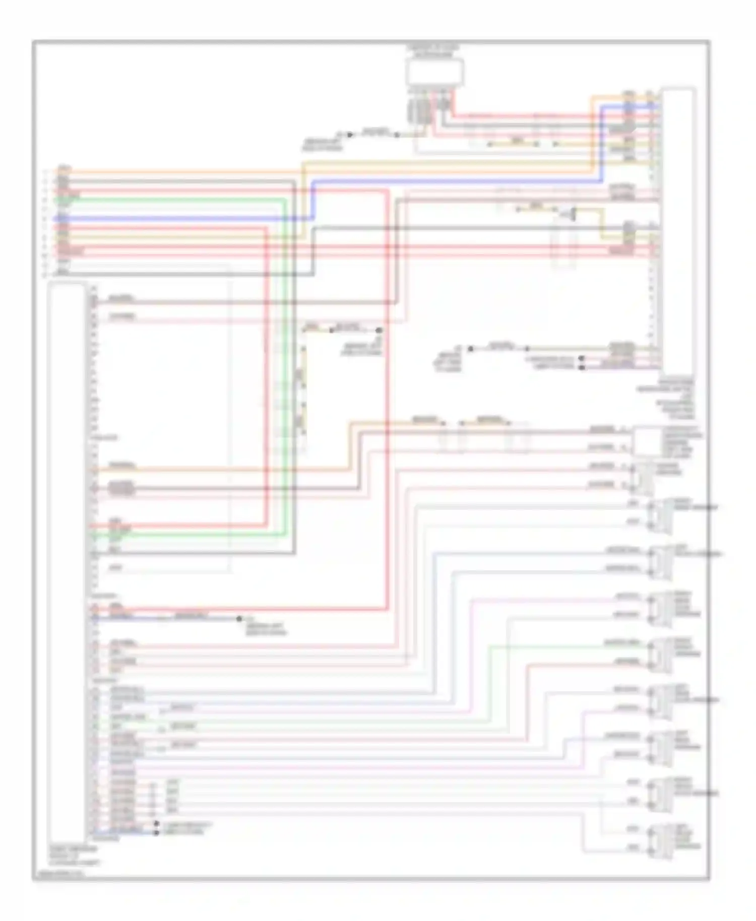 CX-7 Mazda I facelift (2009-2012): Radio circuit, with bose without navigation (2 of 2)