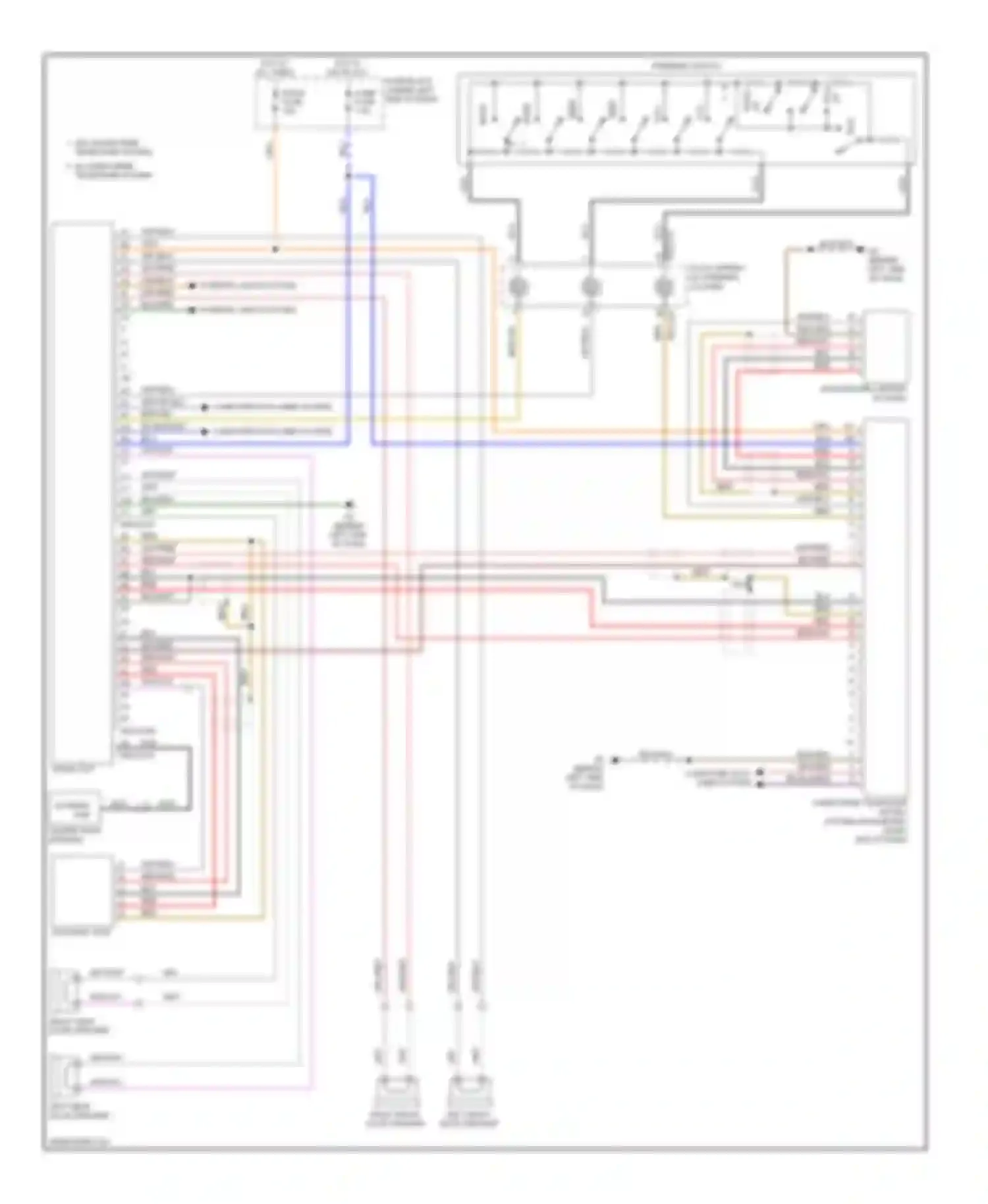 CX-7 Mazda I facelift (2009-2012): Radio circuit, without bose