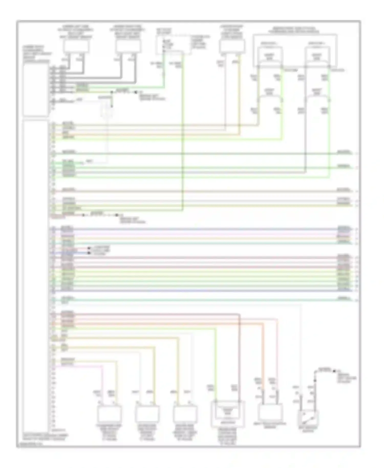 CX-7 Mazda I facelift (2009-2012): Supplemental restraints circuit (1 of 2)