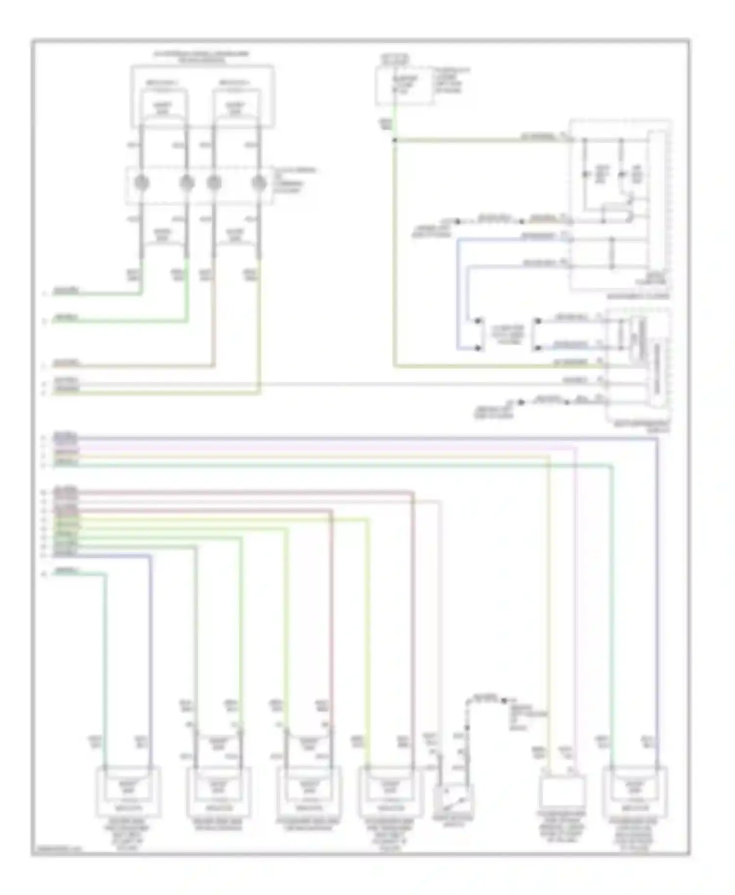 CX-7 Mazda I facelift (2009-2012): Supplemental restraints circuit (2 of 2)