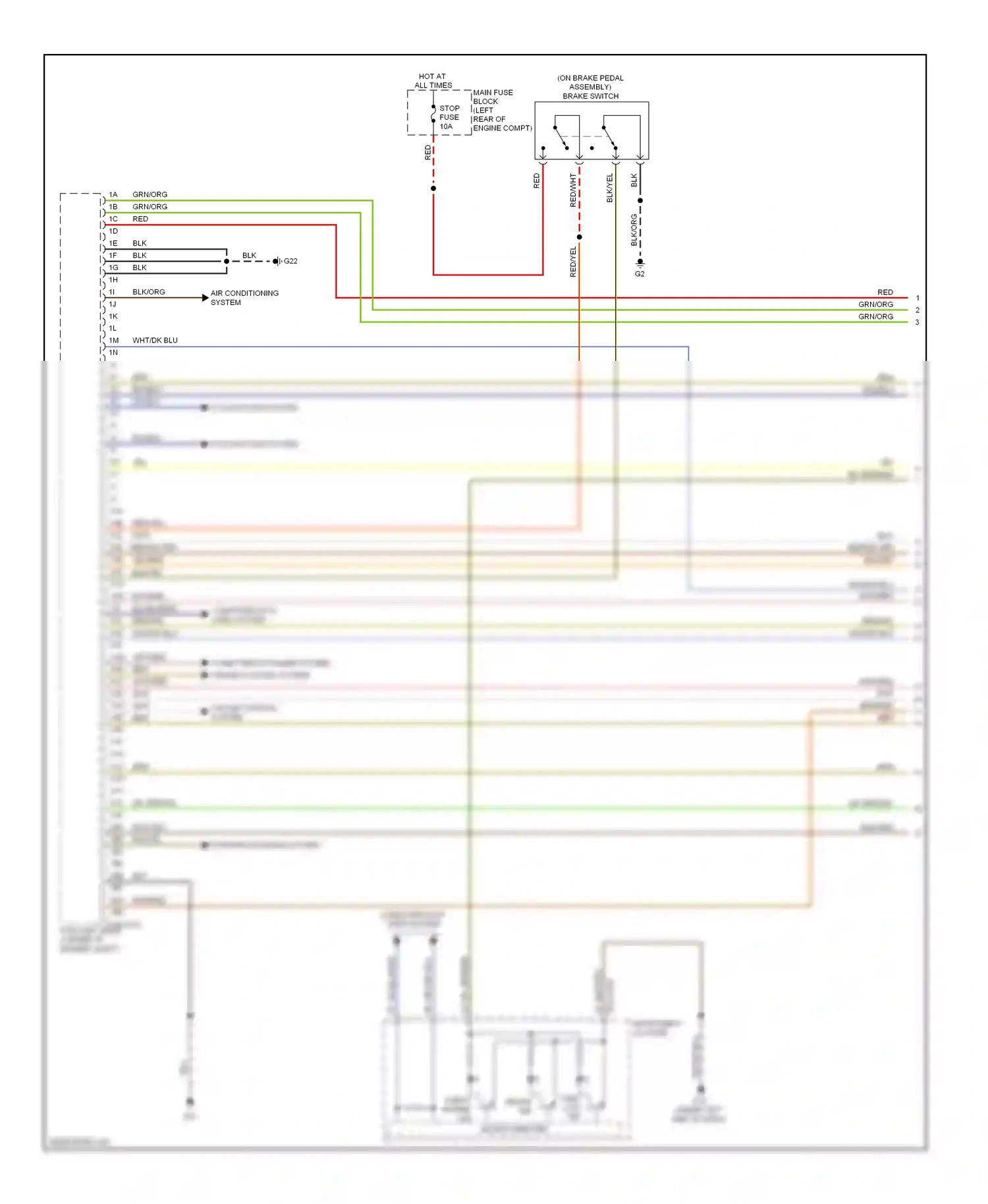 Mazda CX-7 I facelift (2009-2012) computer data lines system wiring diagram  (20 of 34)