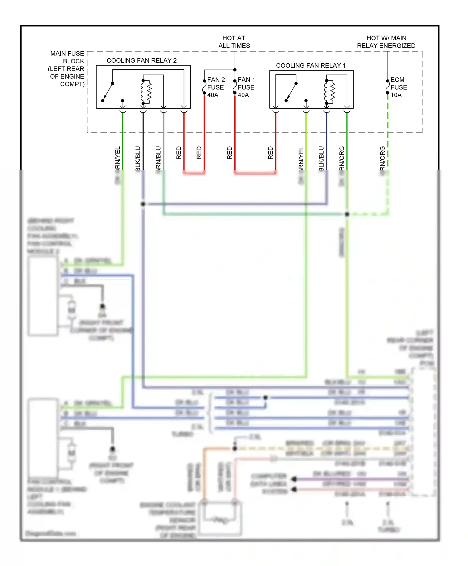 Mazda CX-7 I facelift (2009-2012) computer data lines system wiring diagram  (5 of 34)