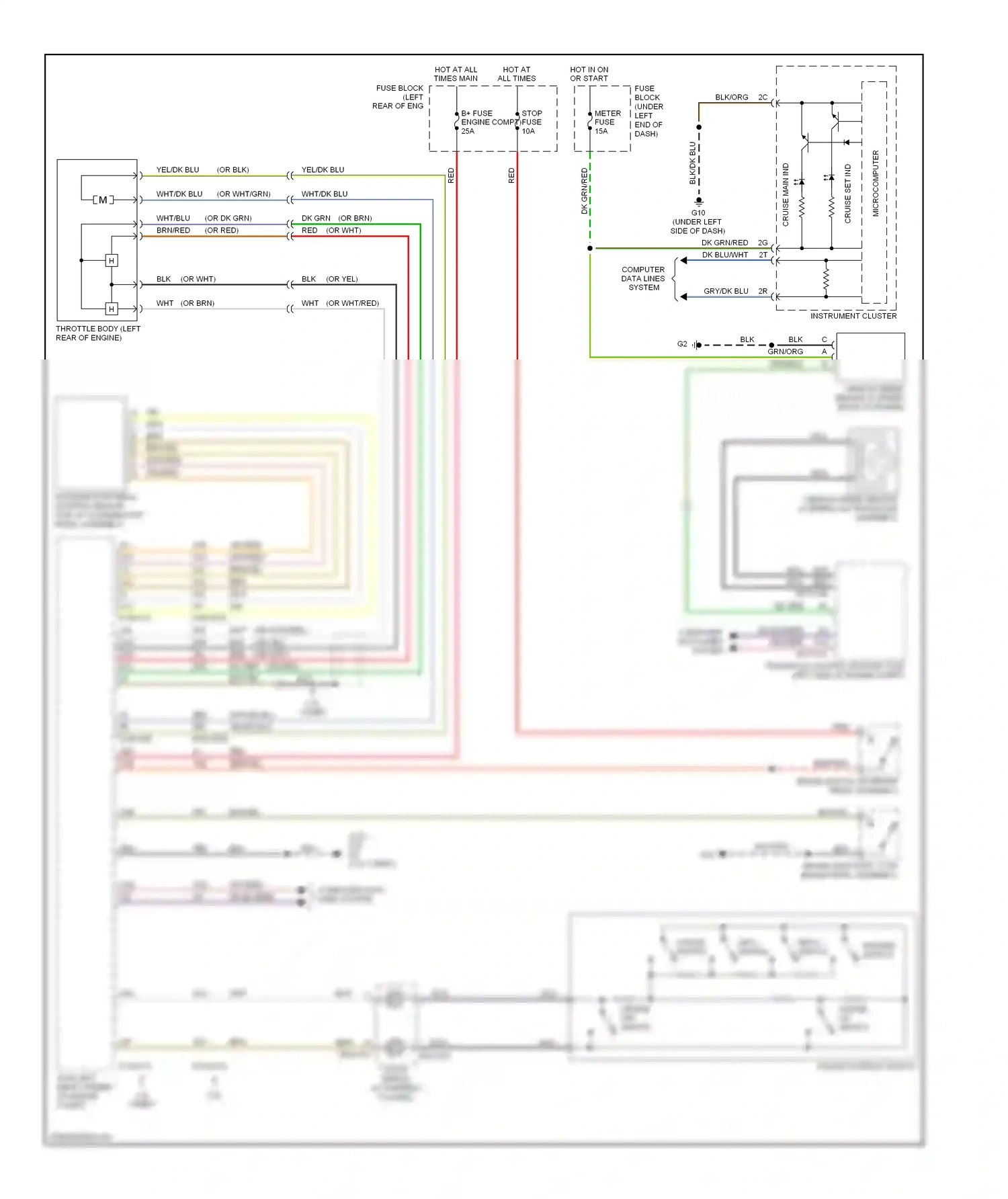 Mazda CX-7 I facelift (2009-2012) computer data lines system wiring diagram  (6 of 34)