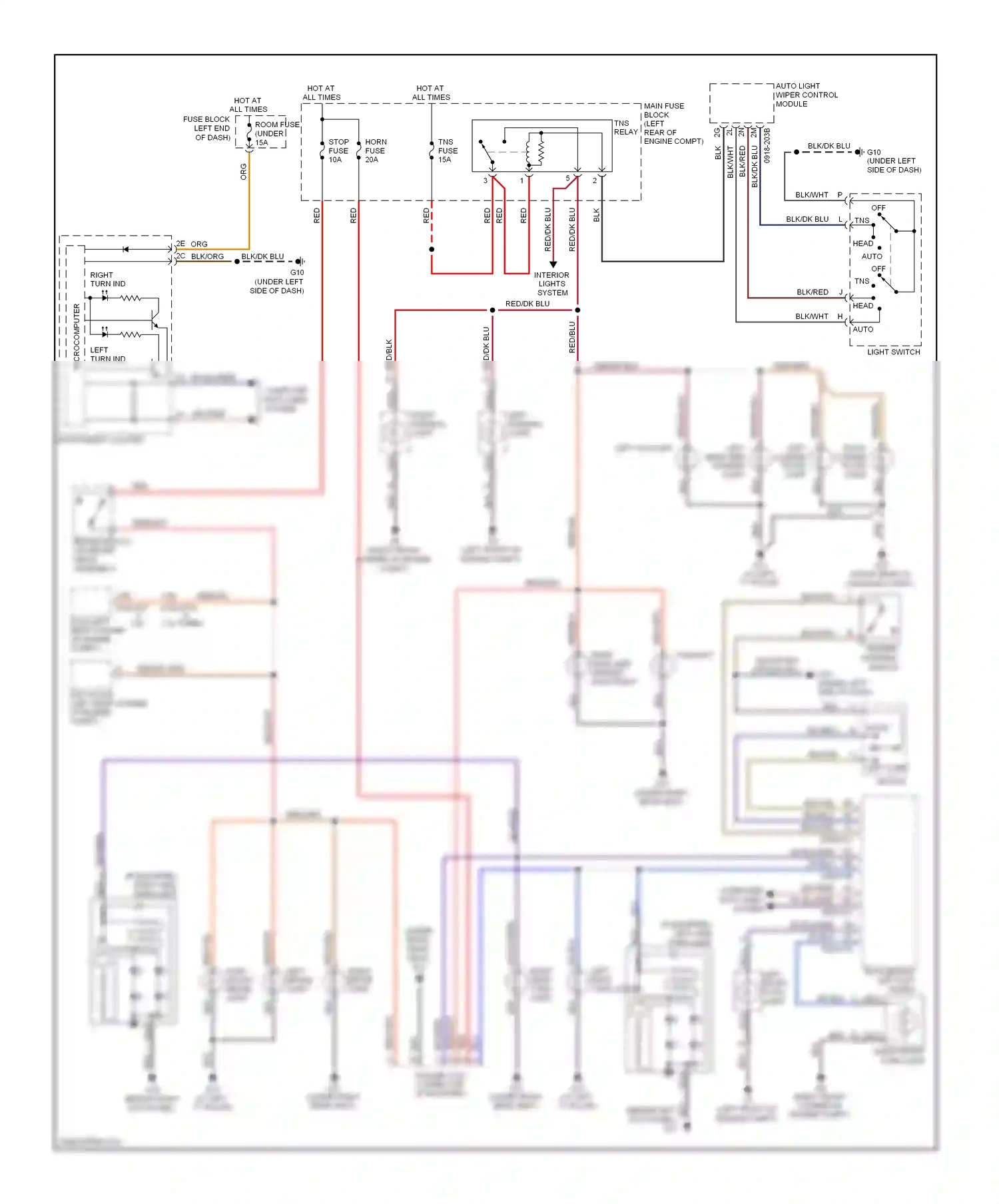 Mazda CX-7 I facelift (2009-2012) computer data lines system wiring diagram  (12 of 34)