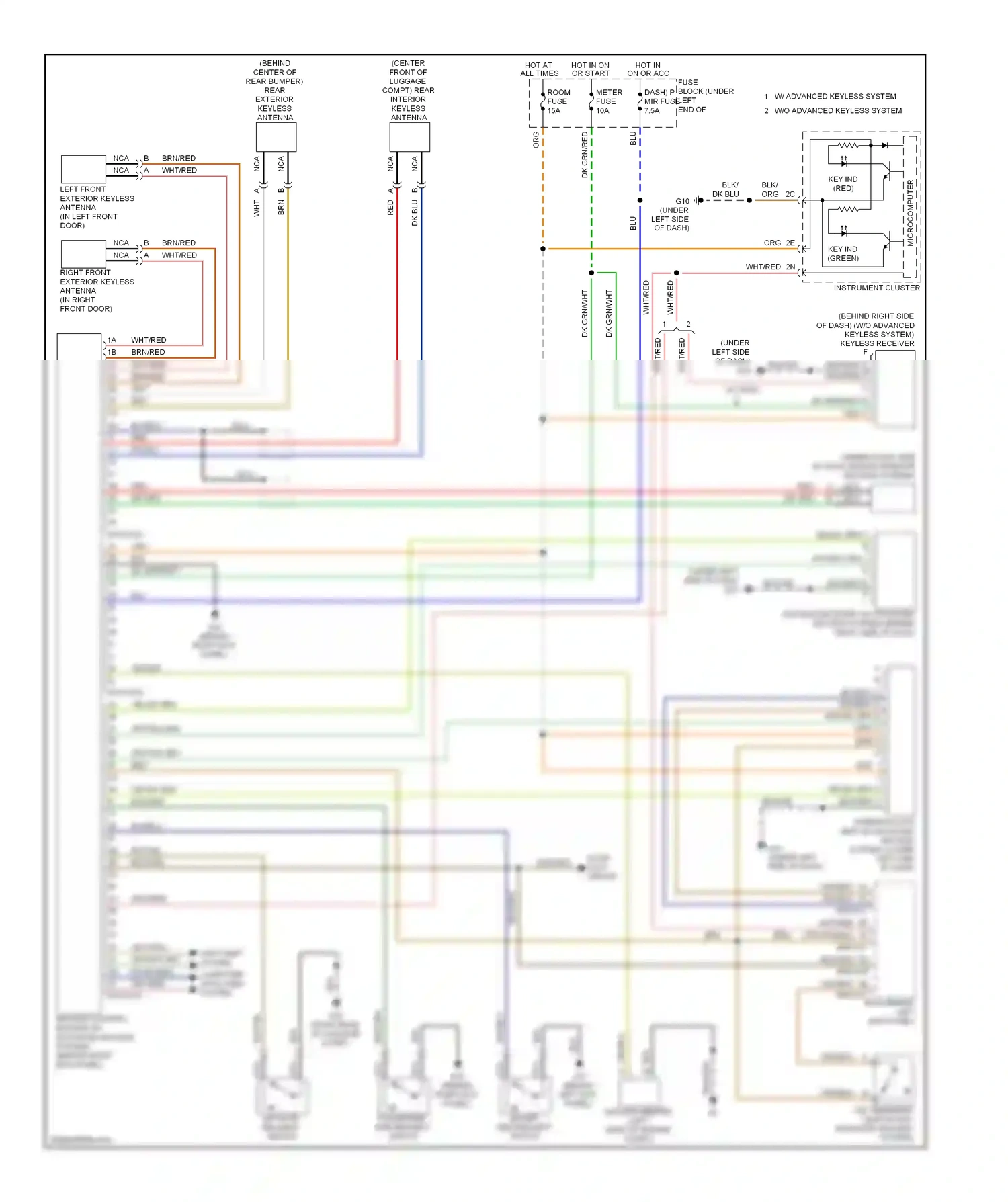 Mazda CX-7 I facelift (2009-2012) driver side request switch wiring diagram  (1 of 1)