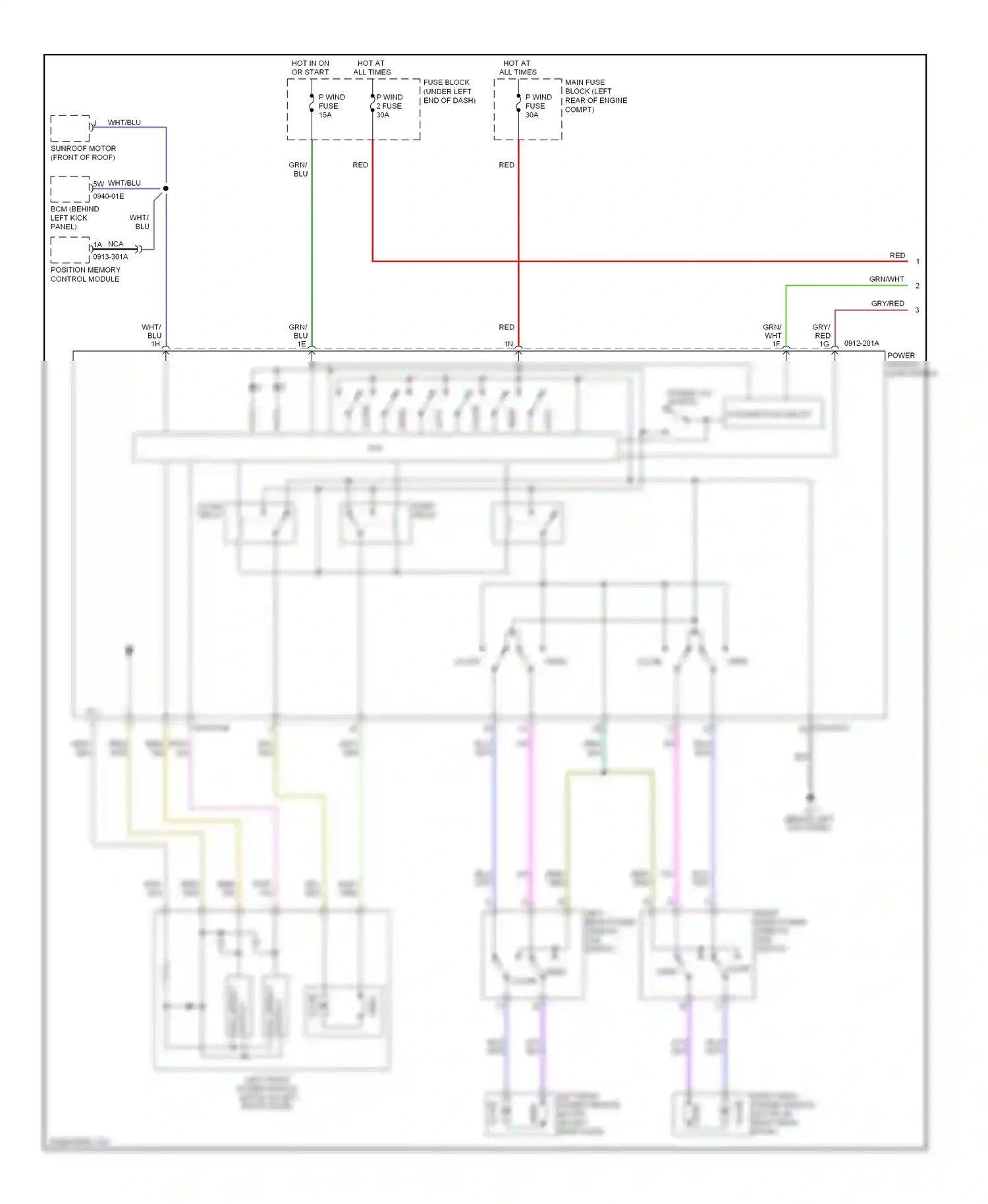 Mazda CX-7 I facelift (2009-2012) hall effect switch 2 wiring diagram  (1 of 2)