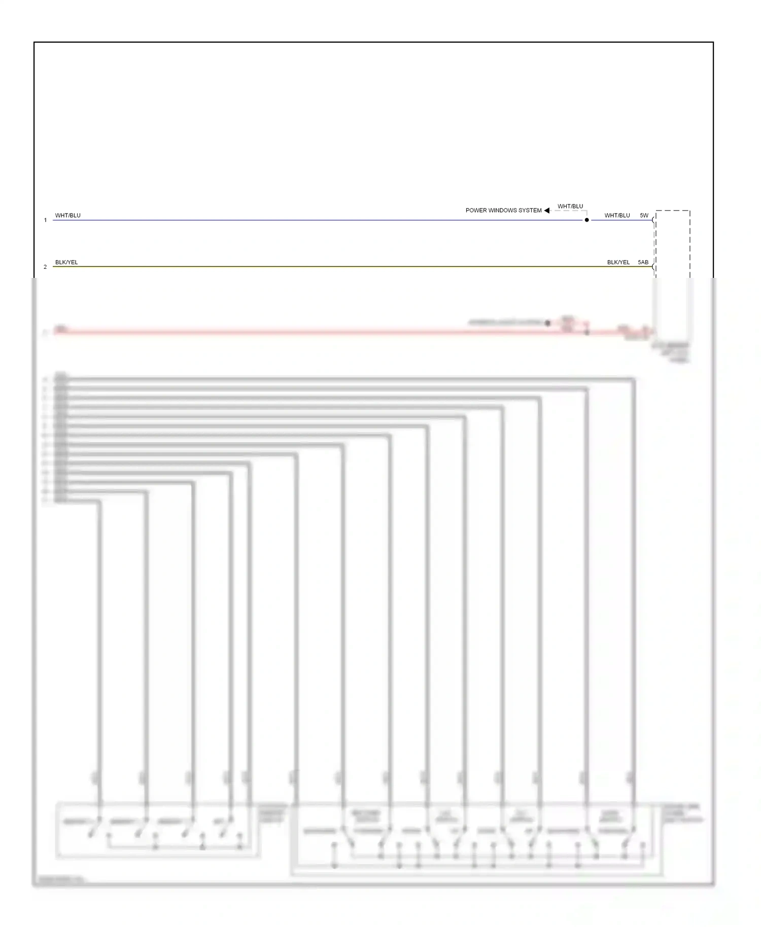 Mazda CX-7 I facelift (2009-2012) memory 3 wiring diagram  (1 of 1)