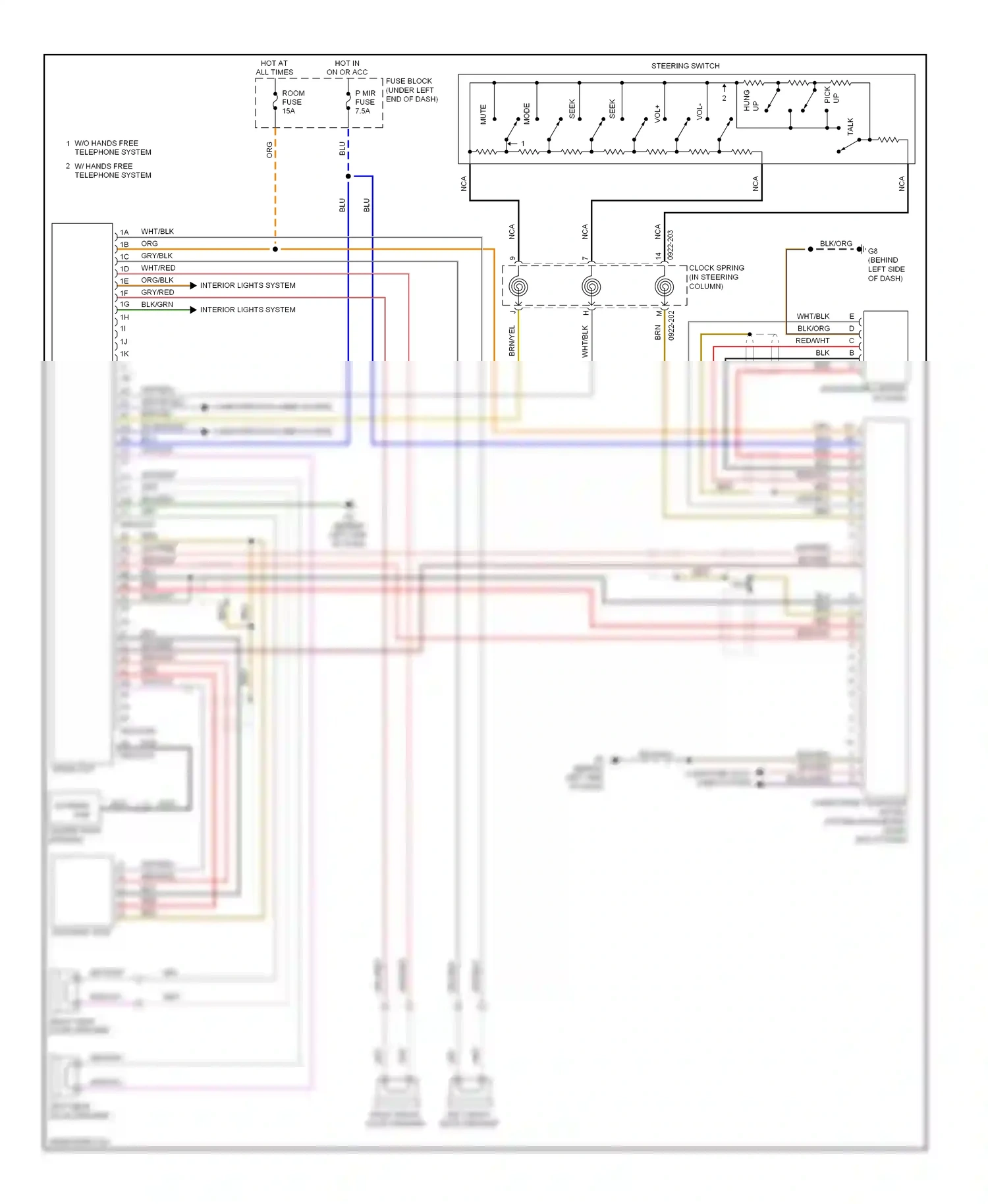 Mazda CX-7 I facelift (2009-2012) mode wiring diagram  (4 of 4)