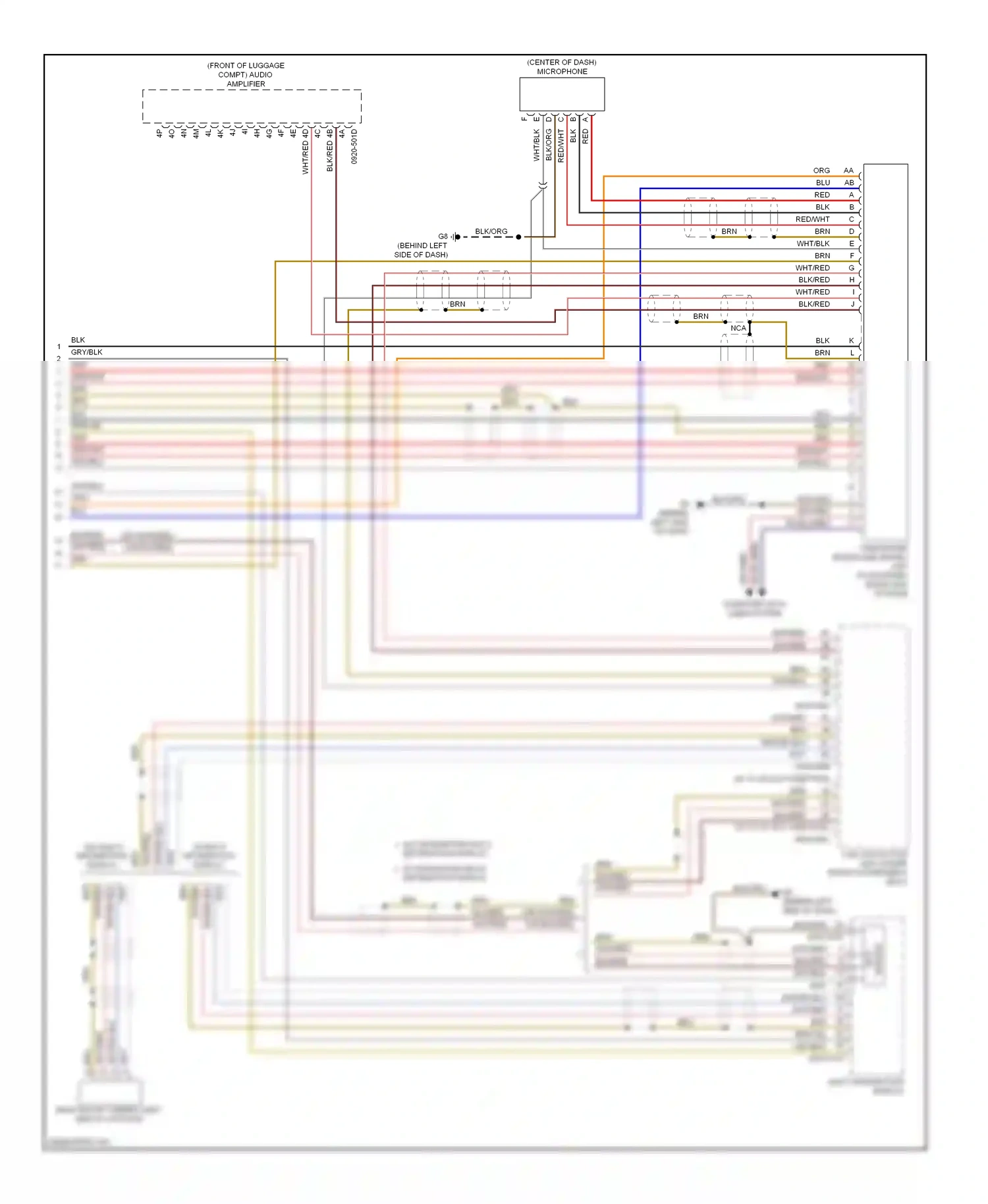 Mazda CX-7 I facelift (2009-2012) multi-information display wiring diagram  (4 of 6)