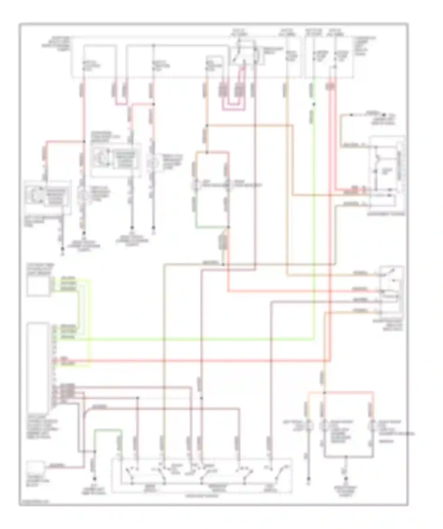 CX-7 Mazda I (2006-2009): Headlights circuit, without drl